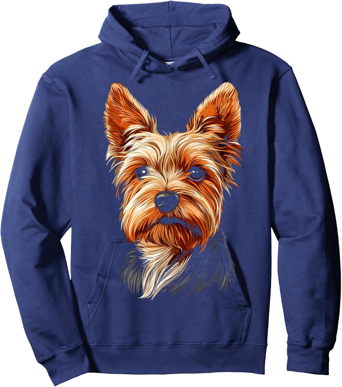Silky Terrier Dog Motif Pet Illustration Silky Terrier Men Women Kids Hoodie - Hoodie | Navy