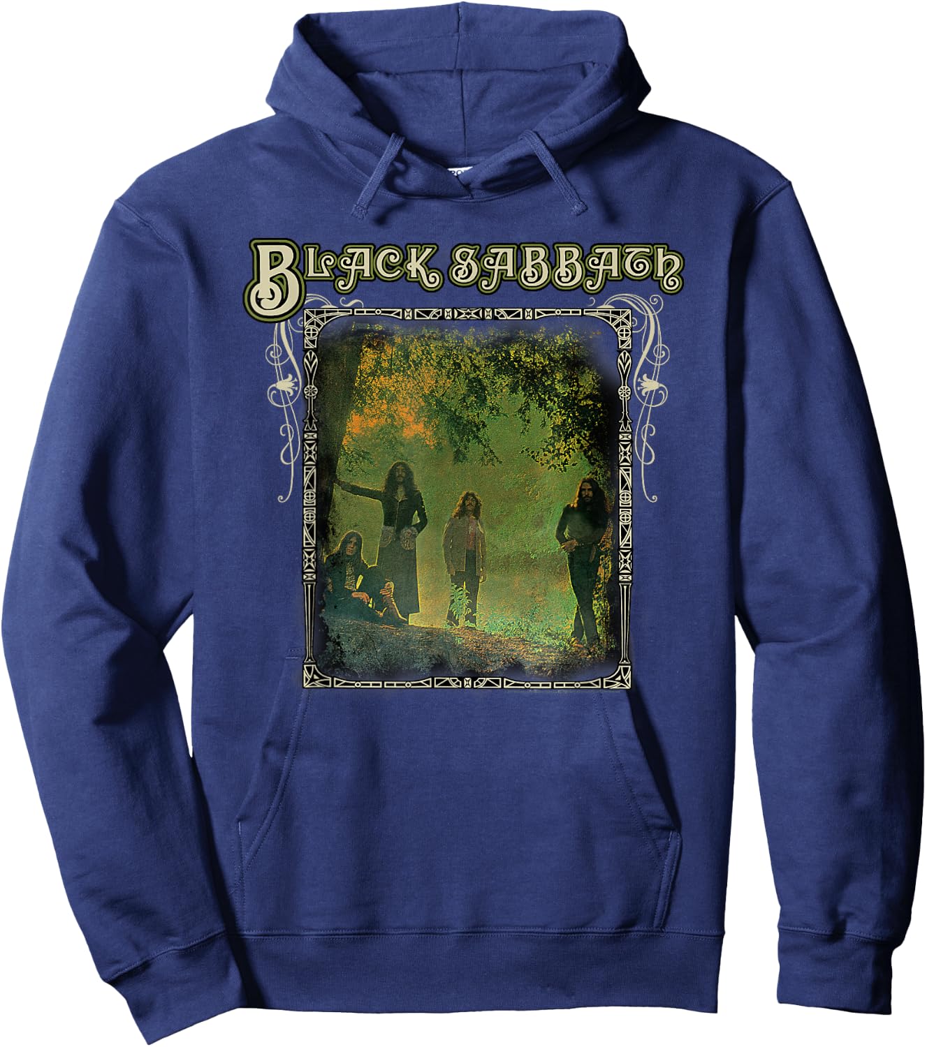 Black Sabbath Official Trees Photo Framed Hoodie - Hoodie | Navy
