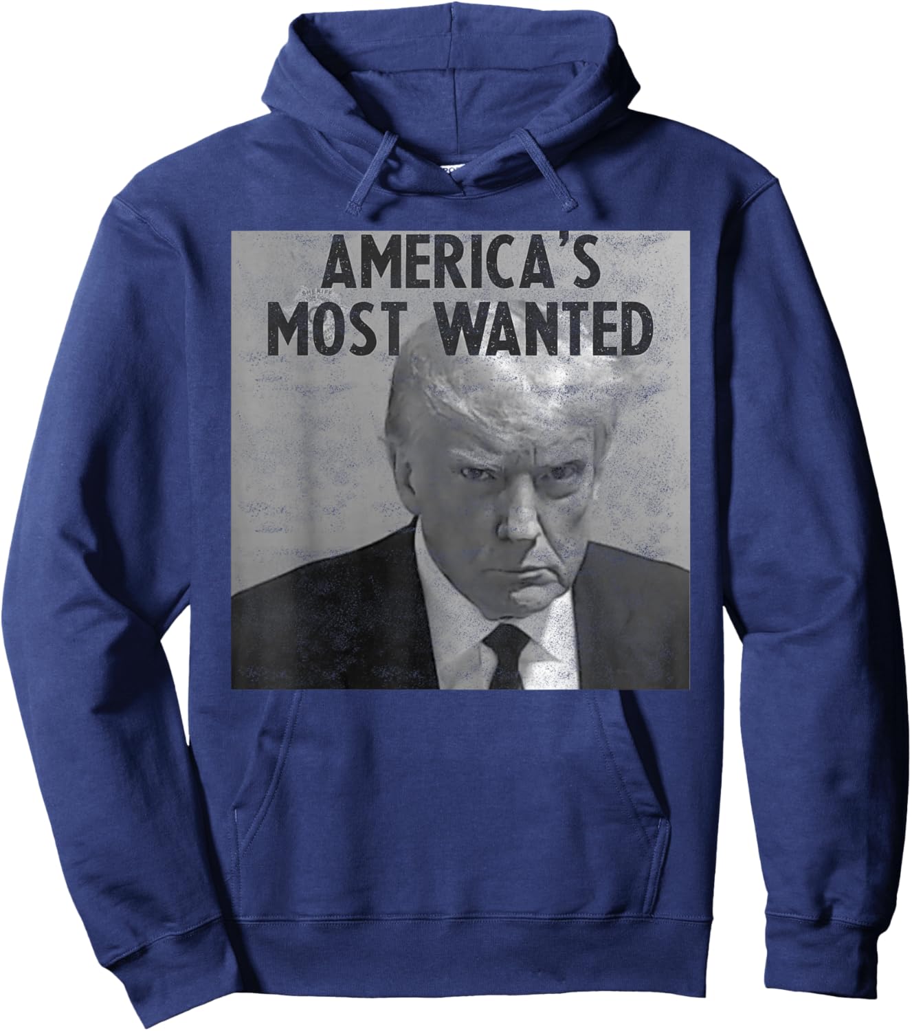 Thug Gangster Most Wanted - Trump Mugshot Hoodie - Hoodie | Navy