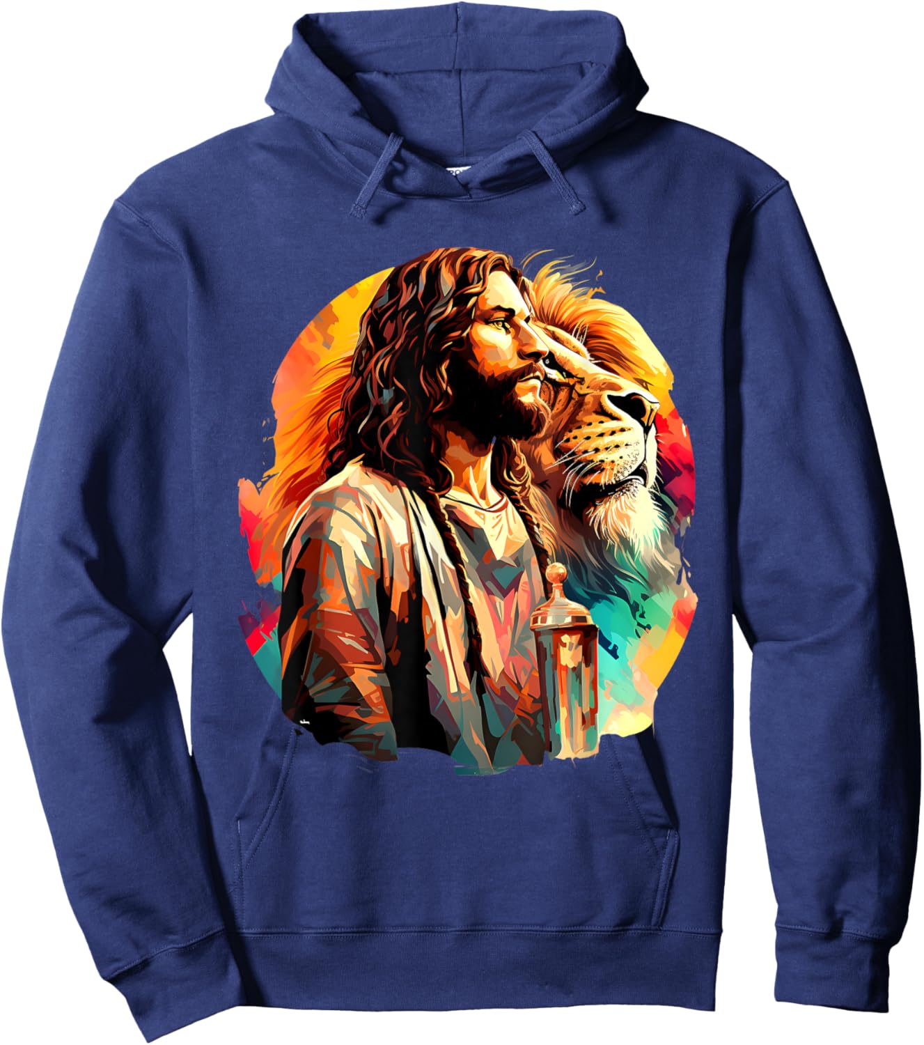 Lion Of Judah Jesus Christian Faith Men Women Gifts Hoodie - Hoodie | Navy