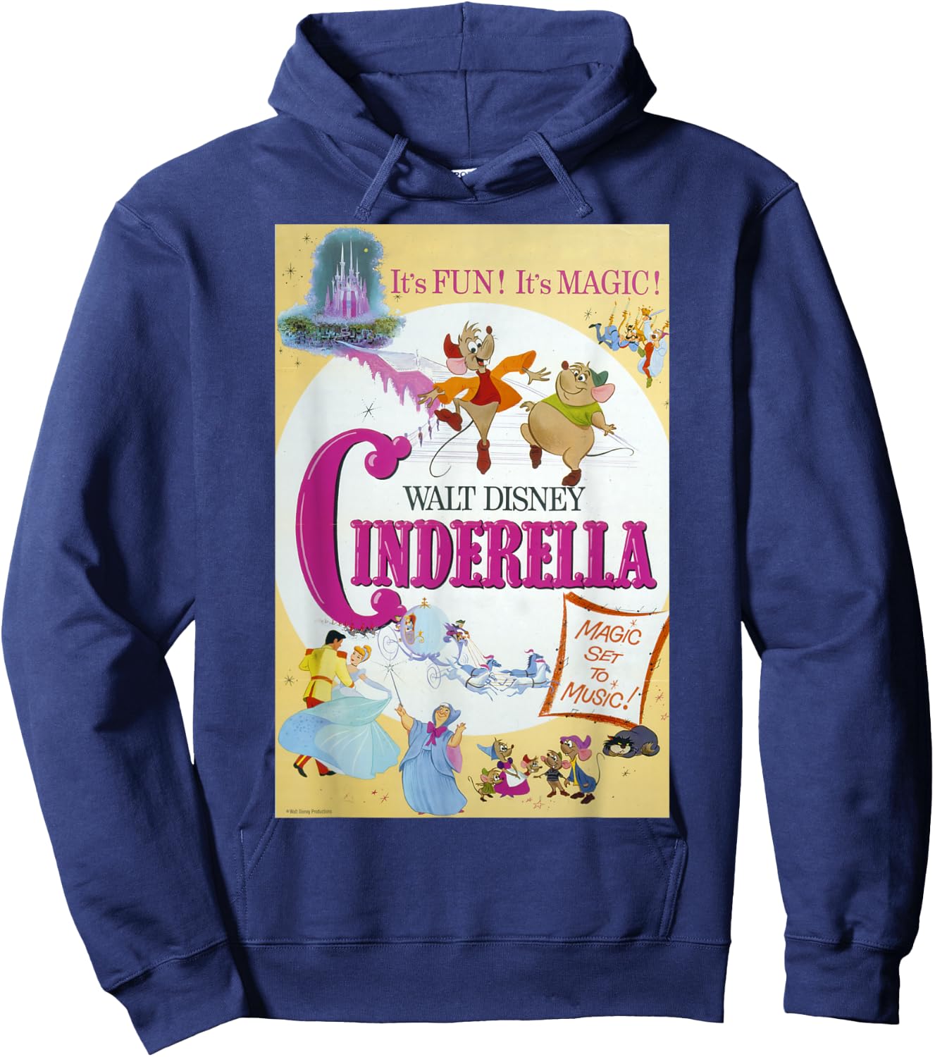 Disney Cinderella Vintage Poster Small Hoodie - Hoodie | Navy