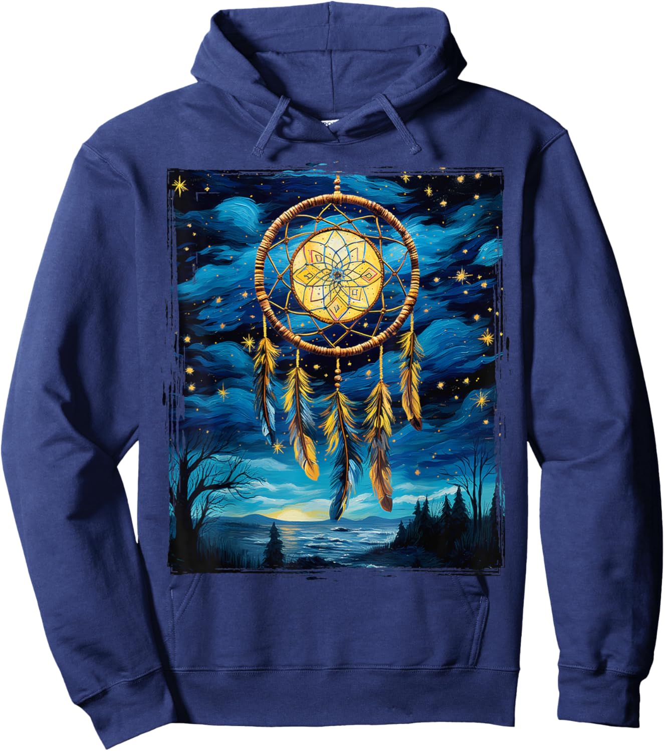Native American Dreamcatcher Indian Design Hoodie - Hoodie | Navy