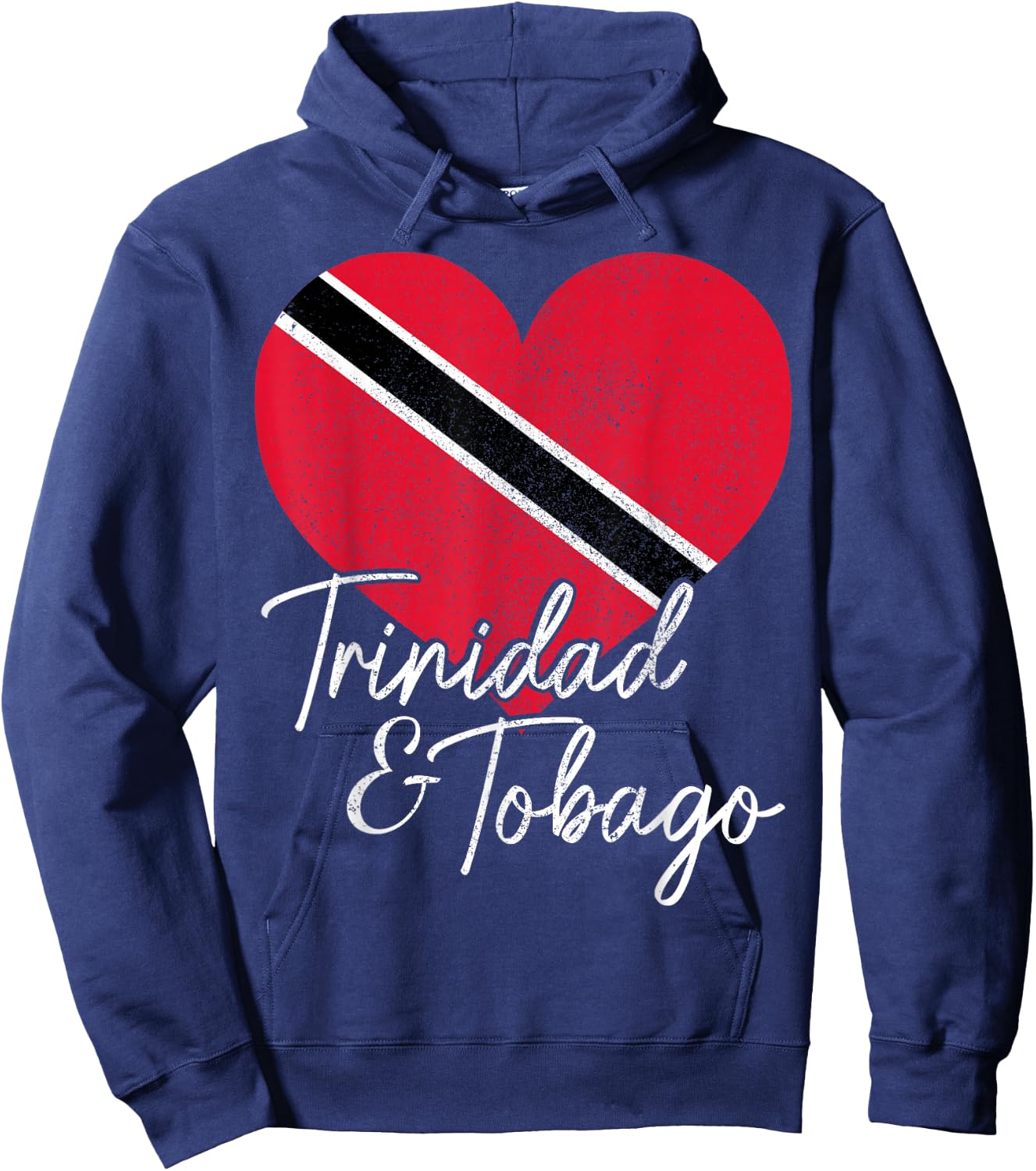 Trinidad & Tobago Flag Caribbean Souvenir Hoodie - Hoodie | Navy