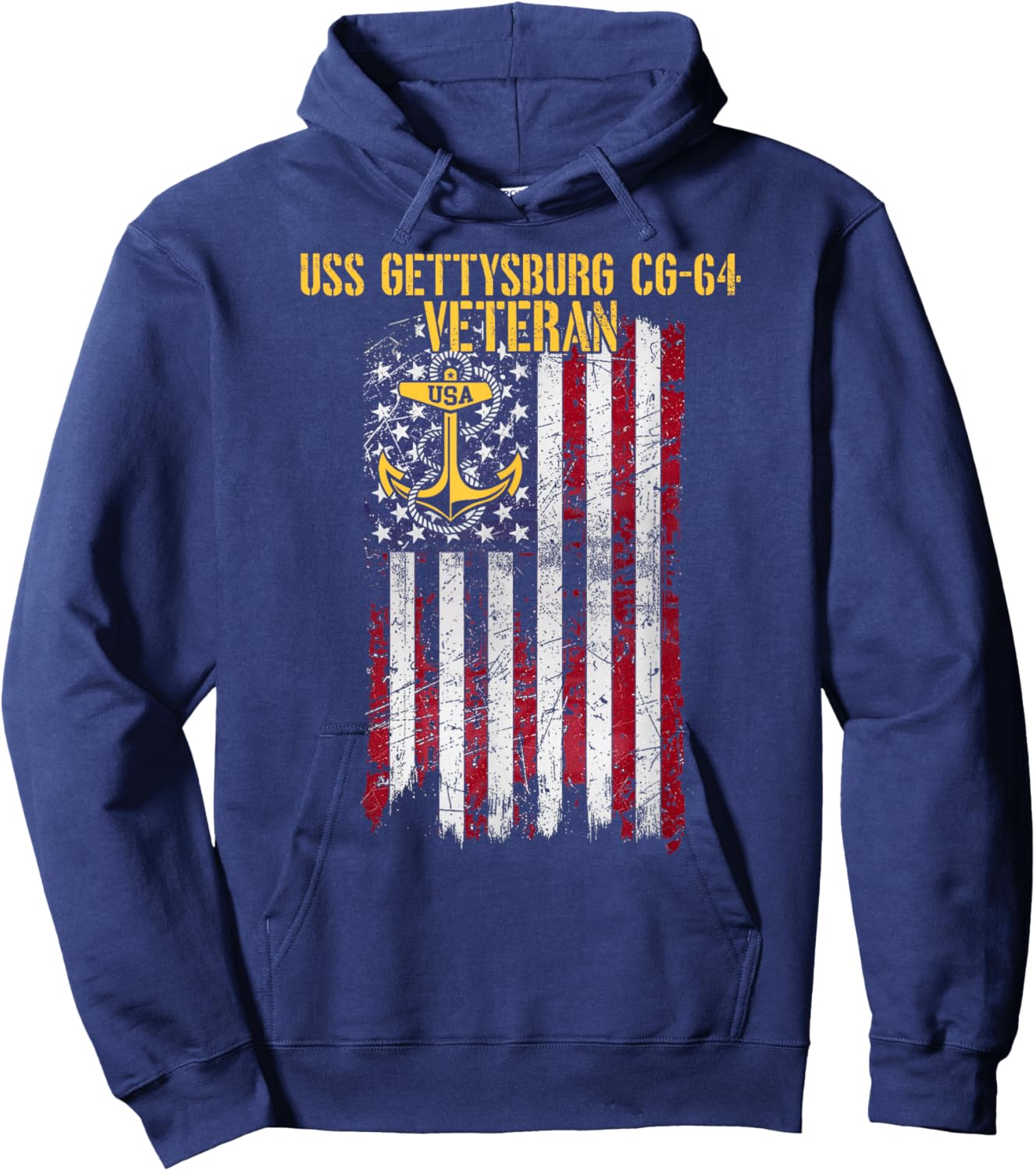 USS Gettysburg CG-64 Cruiser Veteran Hoodie - Hoodie | Navy