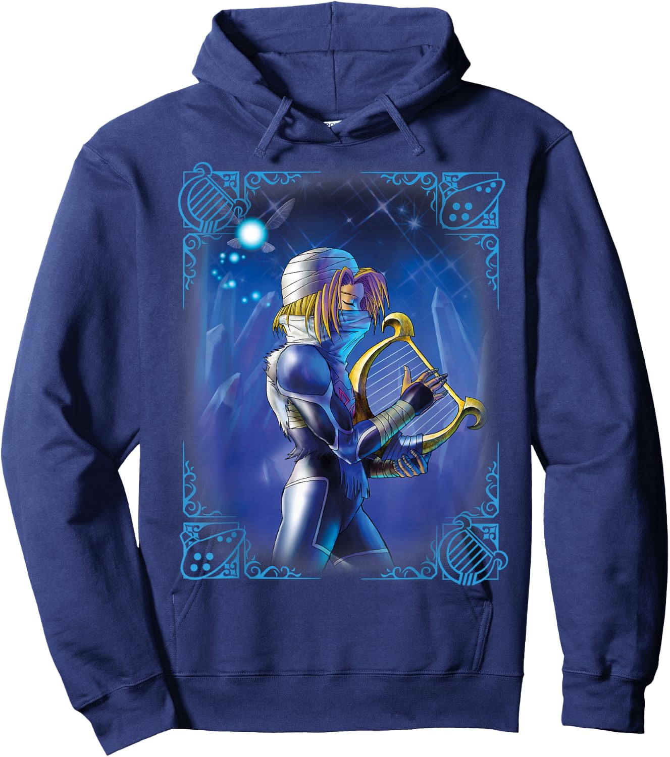 The Legend of Zelda Sheik Poster Hoodie - Hoodie | Navy
