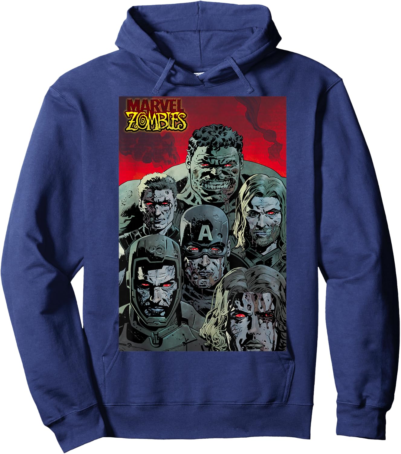 Marvel Zombies Avengers Zombie Group Shot Hoodie - Hoodie | Navy