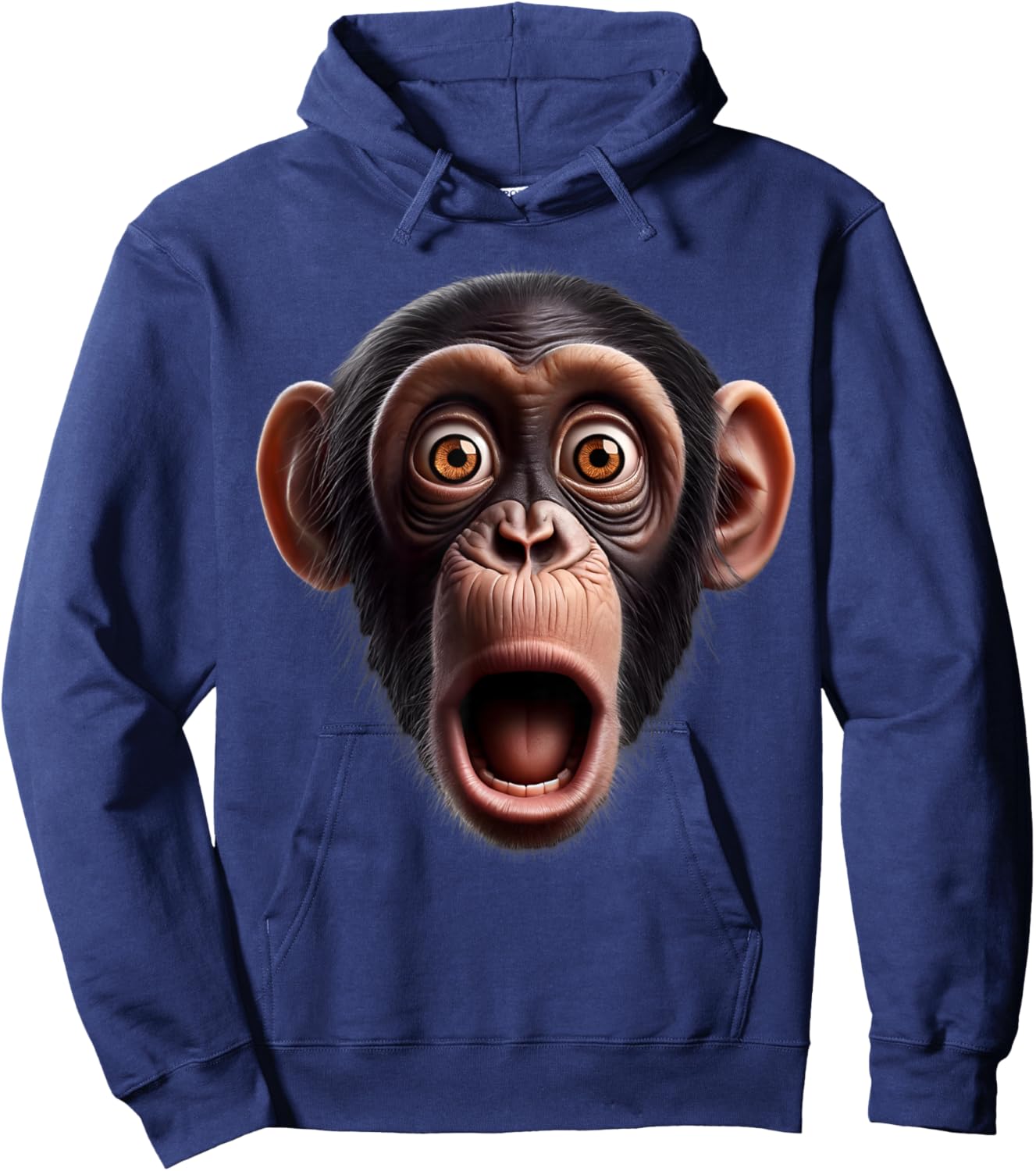 Funny Monkey Face chimpanzee Hoodie - Hoodie | Navy
