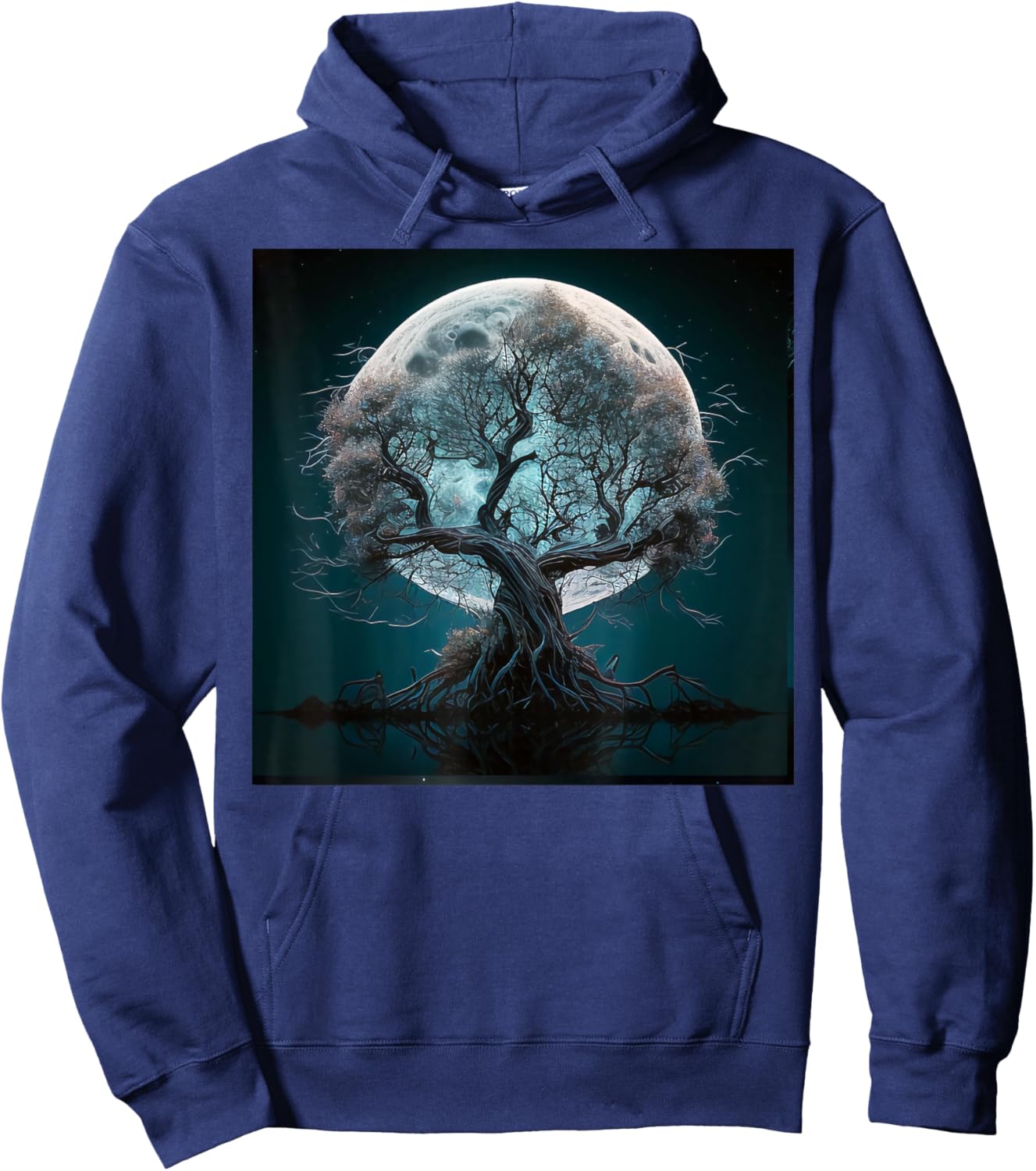 Yoga Meditation Celtic Gifts for Spiritual People Tree of Life Symbol Celtic Tree Yggdrasil Adult Black Small Hoodie - Hoodie | Navy