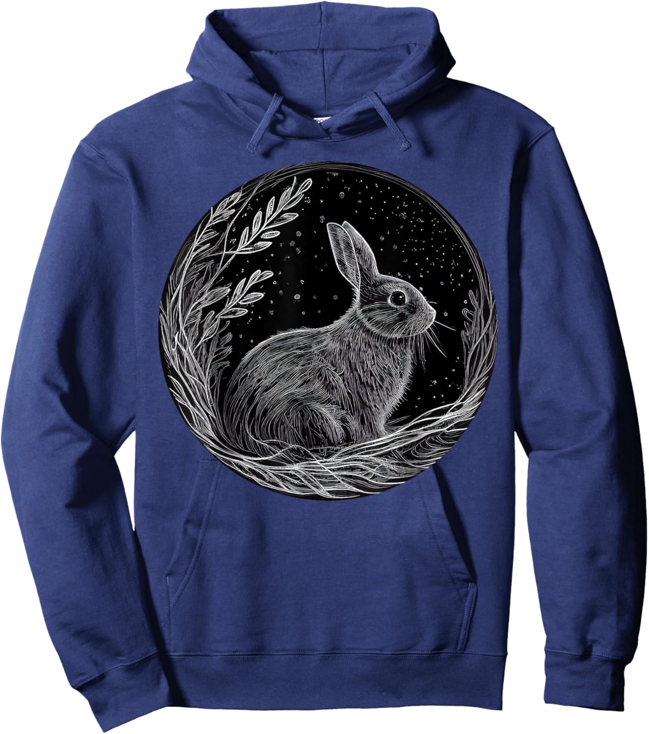 Rabbit Animal Lover Wildlife Rabbits Hoodie - Hoodie | Navy