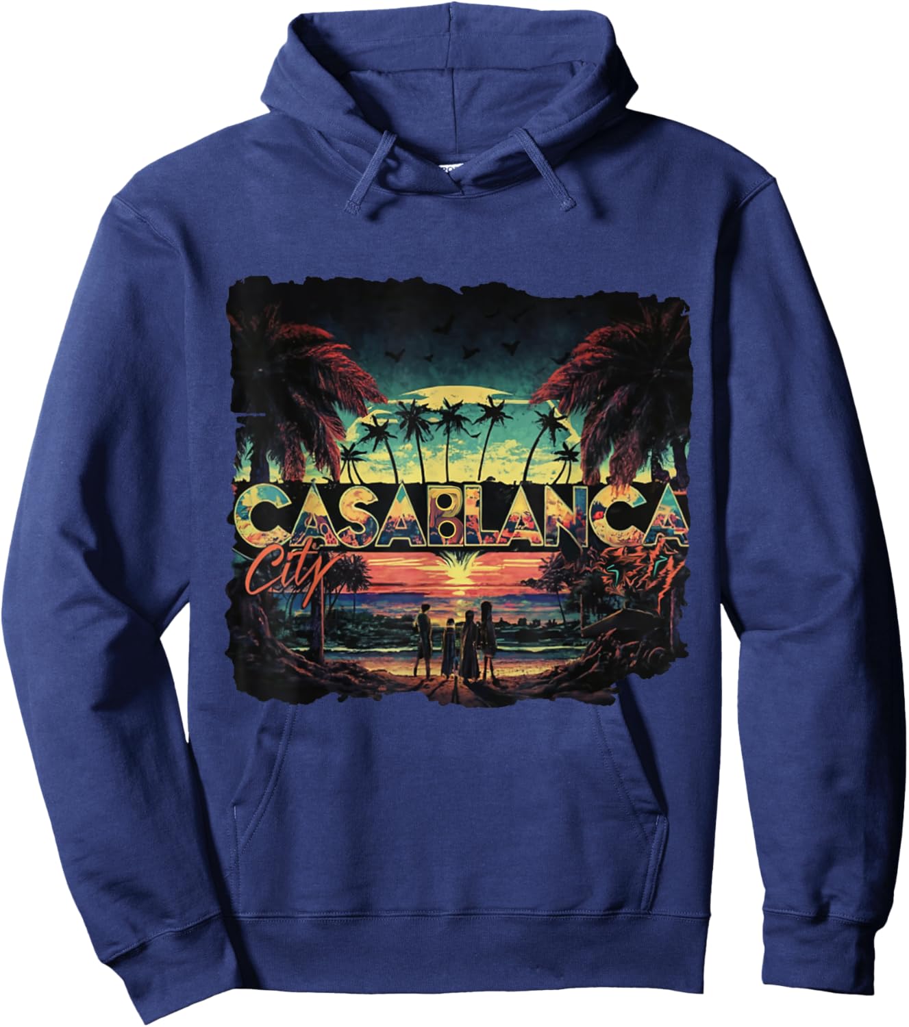 Casablanca Morocco Hoodie - Hoodie | Navy