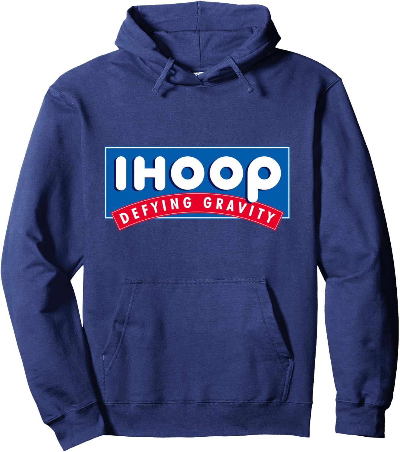 Ihoop I Hoop Defying Gravity - Basketball & Basketballer Hoodie - Hoodie | Navy