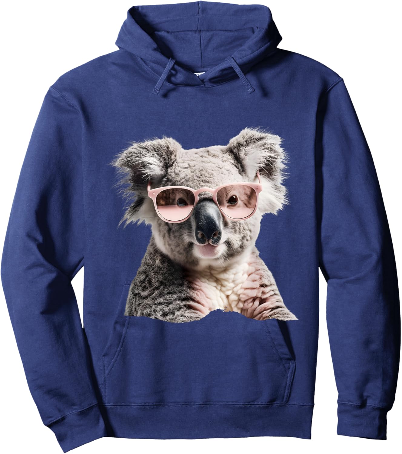 Cute koala with pink sunglasses, Australia, happiness Hoodie - Hoodie | Navy