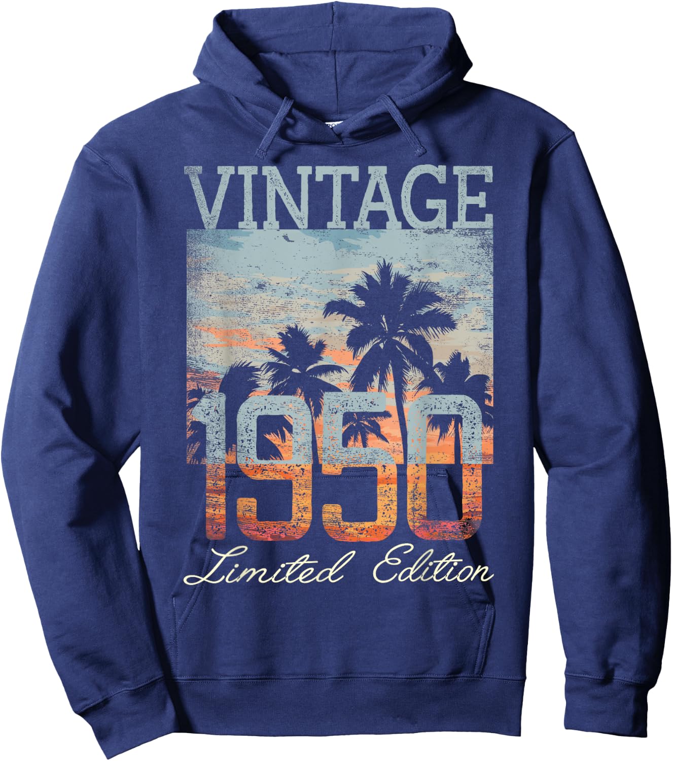 Vintage 1950 Limited Edition 75th Birthday 75 Year Old Gifts Hoodie - Hoodie | Navy