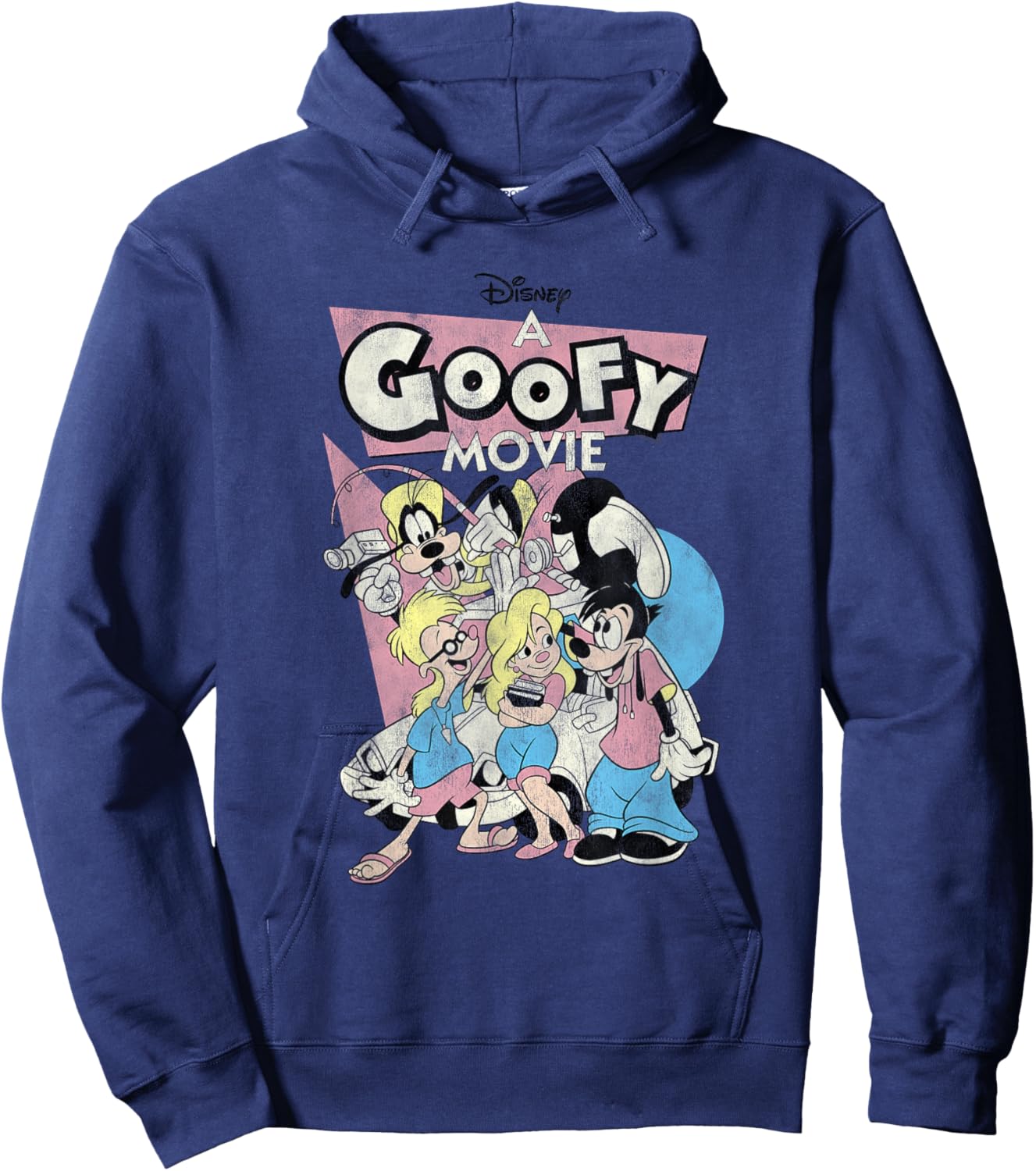 Disney A Goofy Movie , Black, S Hoodie - Hoodie | Navy