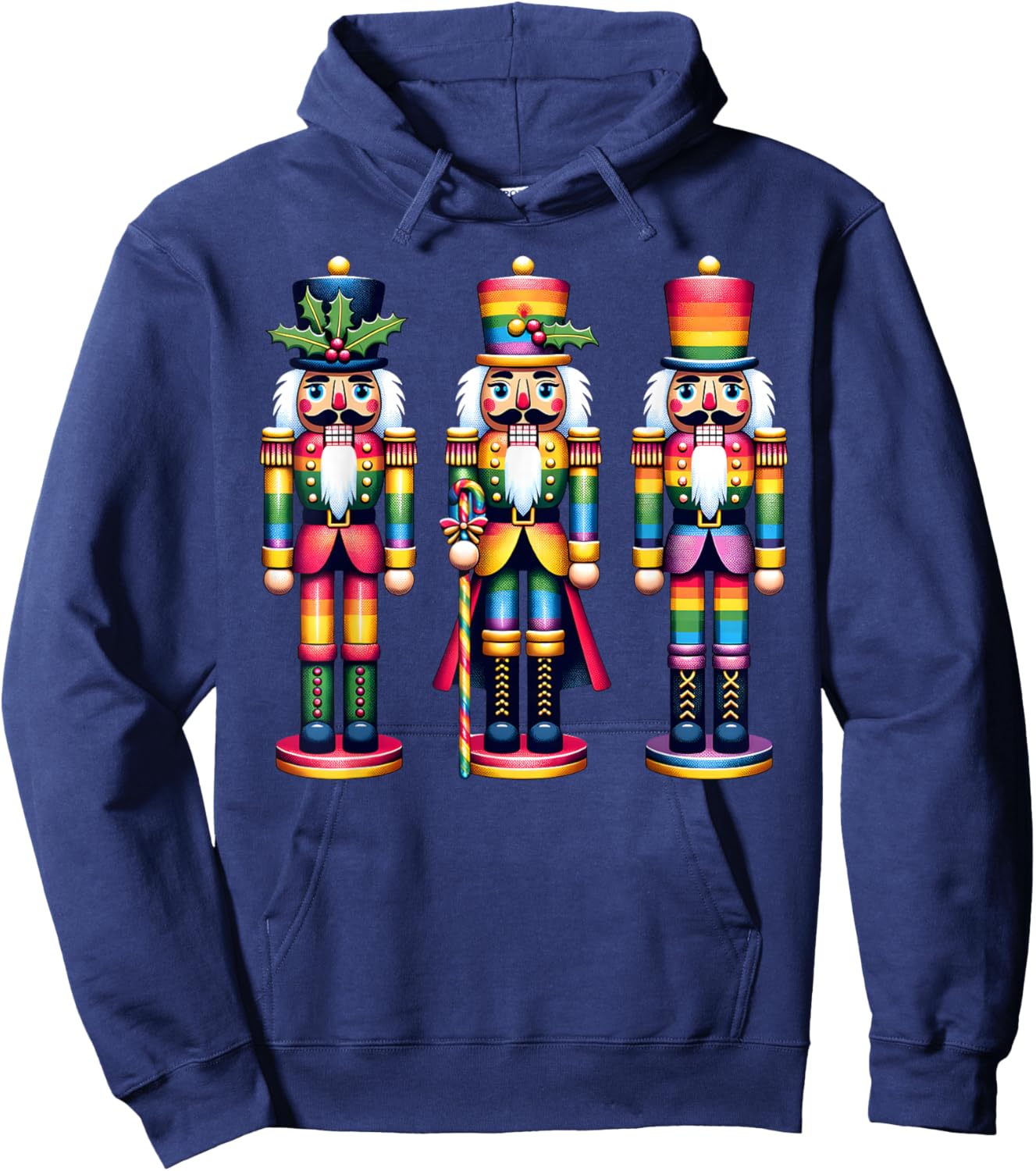 Gay Nutcracker Christmas Hoodie - Hoodie | Navy