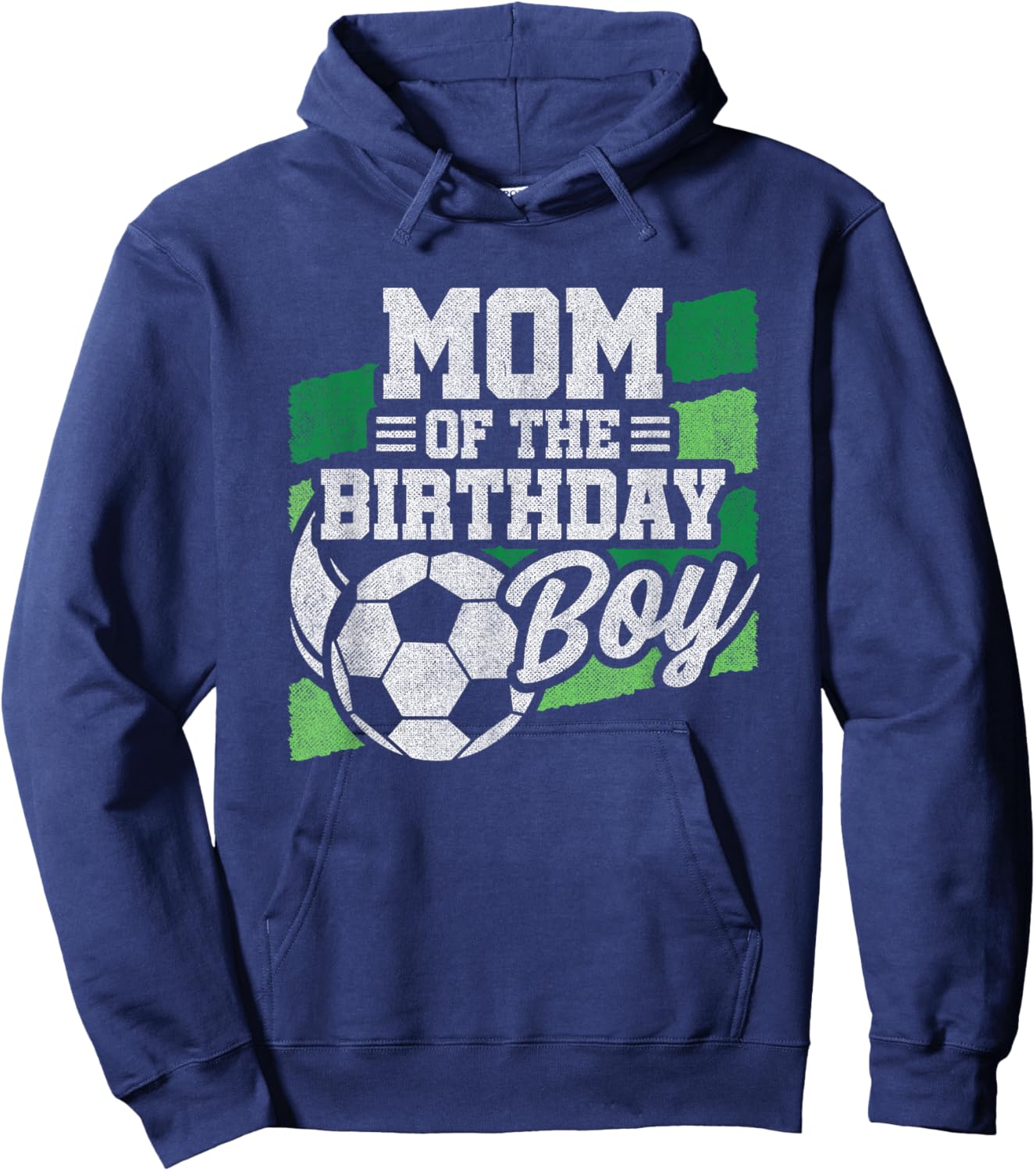 Soccer Birthday - Boys Soccer Party - Birthday Mom Hoodie - Hoodie | Navy