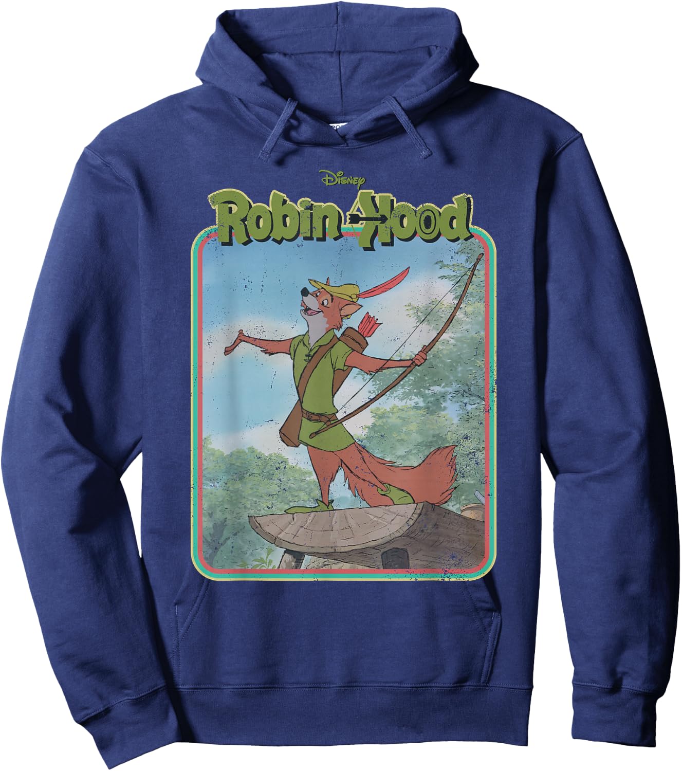 Disney Robin Hood Retro Hoodie - Hoodie | Navy