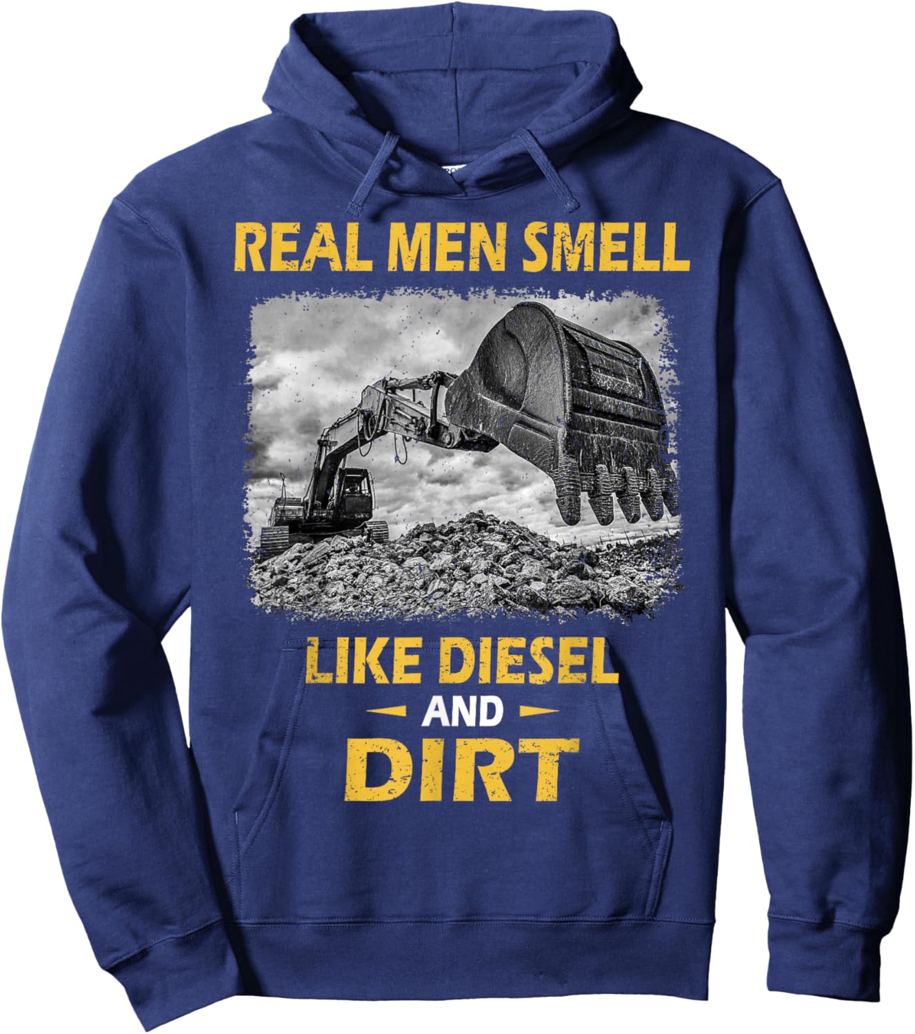 Funny Excavator Saying for Construction Excavator Lovers Hoodie - Hoodie | Navy