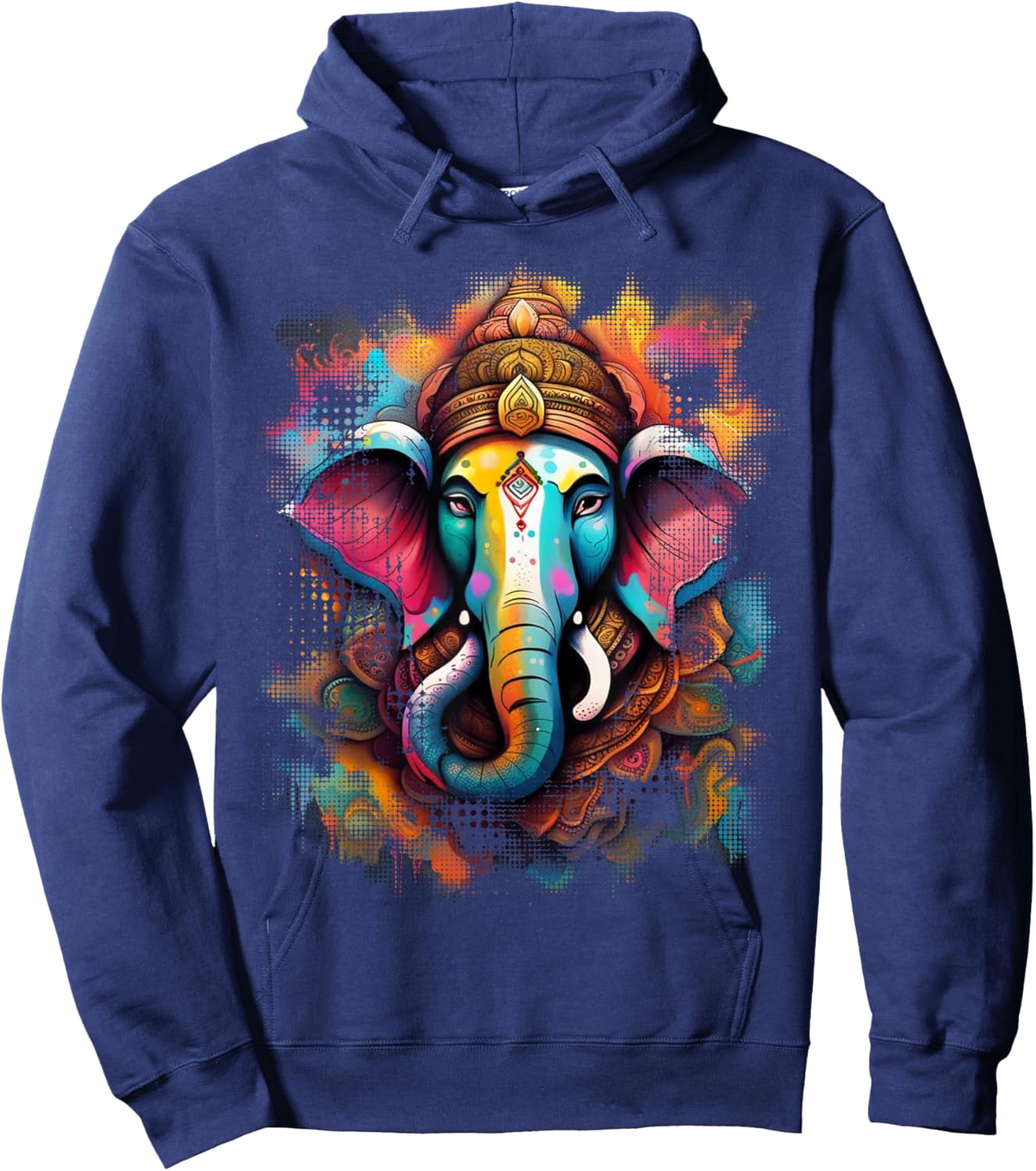 Indian Elephant God Ganesha Ganesh, Ganapati, Vinayaka Hoodie - Hoodie | Navy