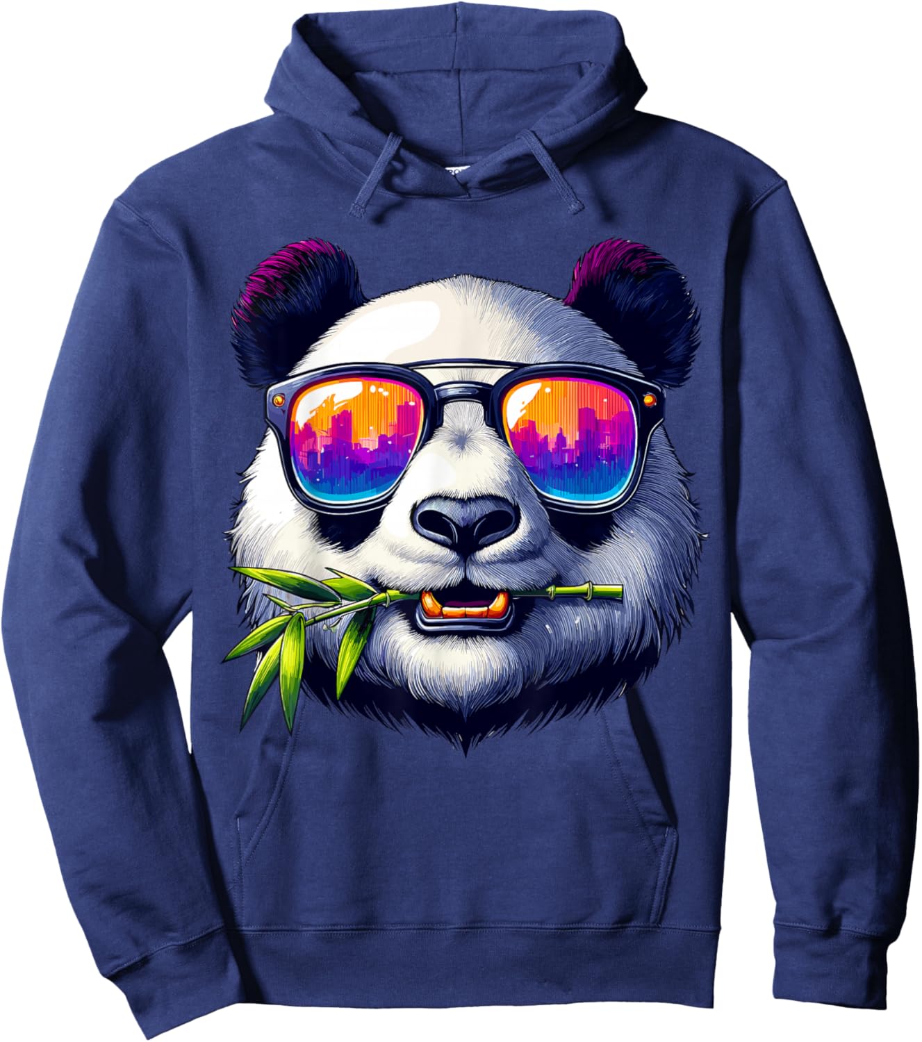 Panda Bear In Sunglasses Panda Hoodie - Hoodie | Navy