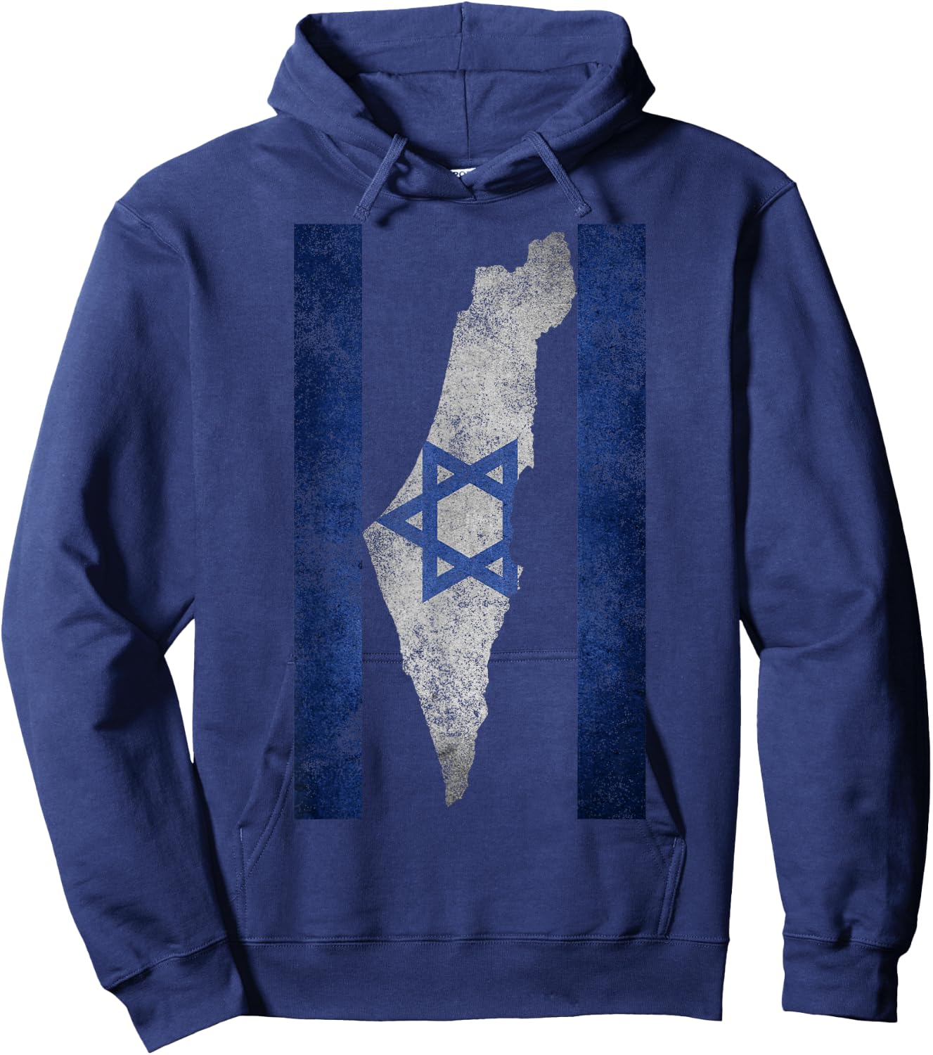 Israel Map Travel Jews Proud Jewish Gifts Israeli Flag Hoodie - Hoodie | Navy