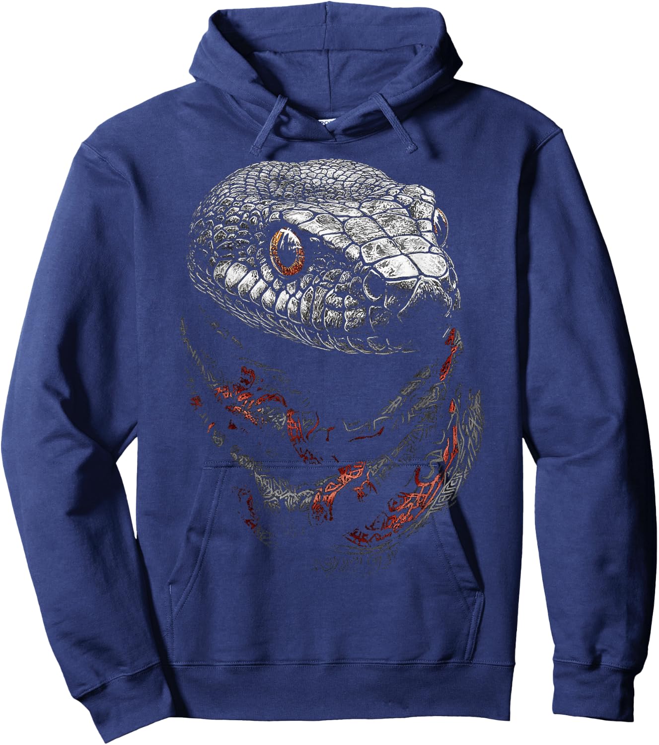 Snake Animal Graphic Art Snake Hoodie - Hoodie | Navy
