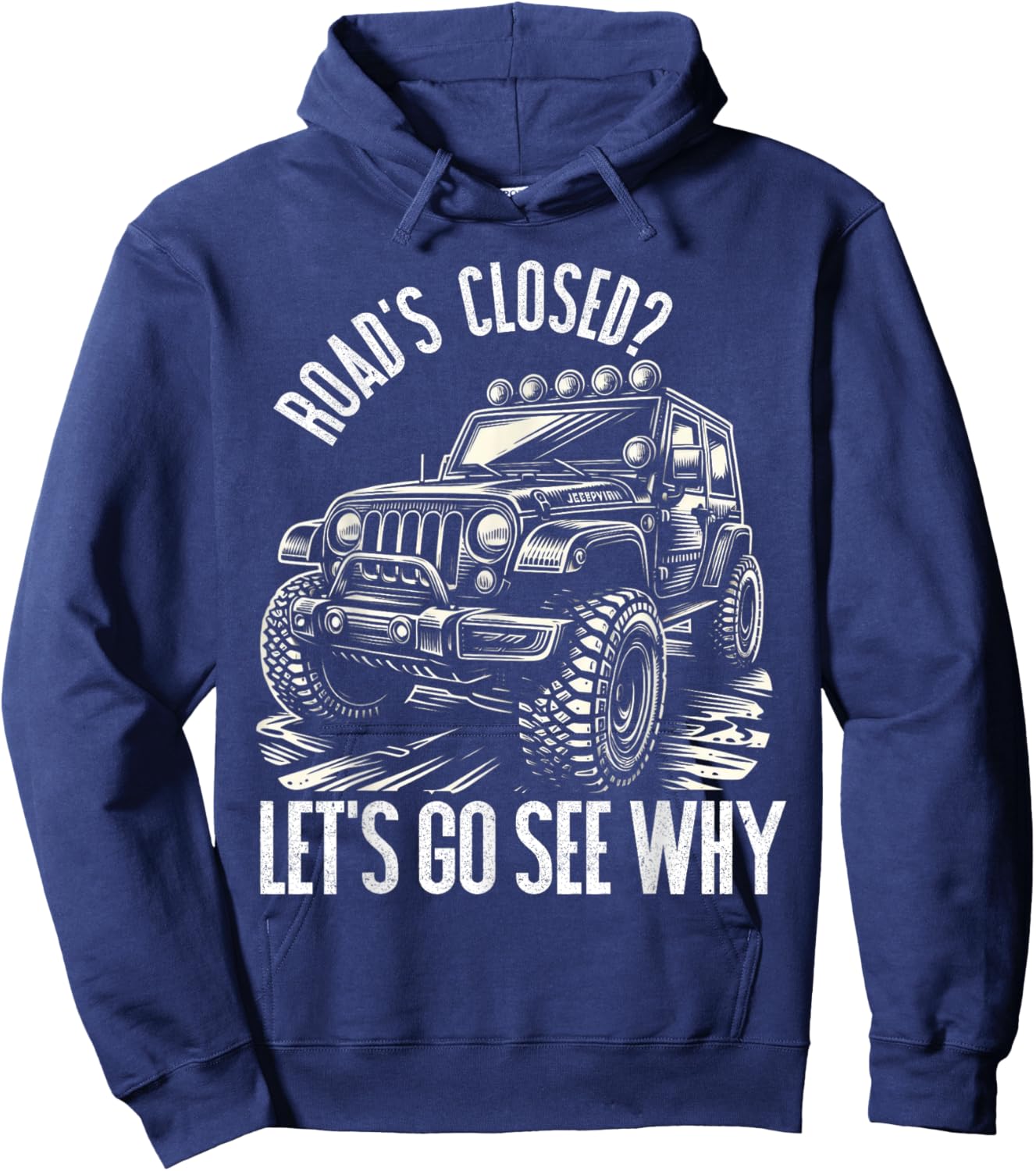 Offroad Racing Dad SxS 4X4 Off-Roading SUV UTV Car Lovers Hoodie - Hoodie | Navy