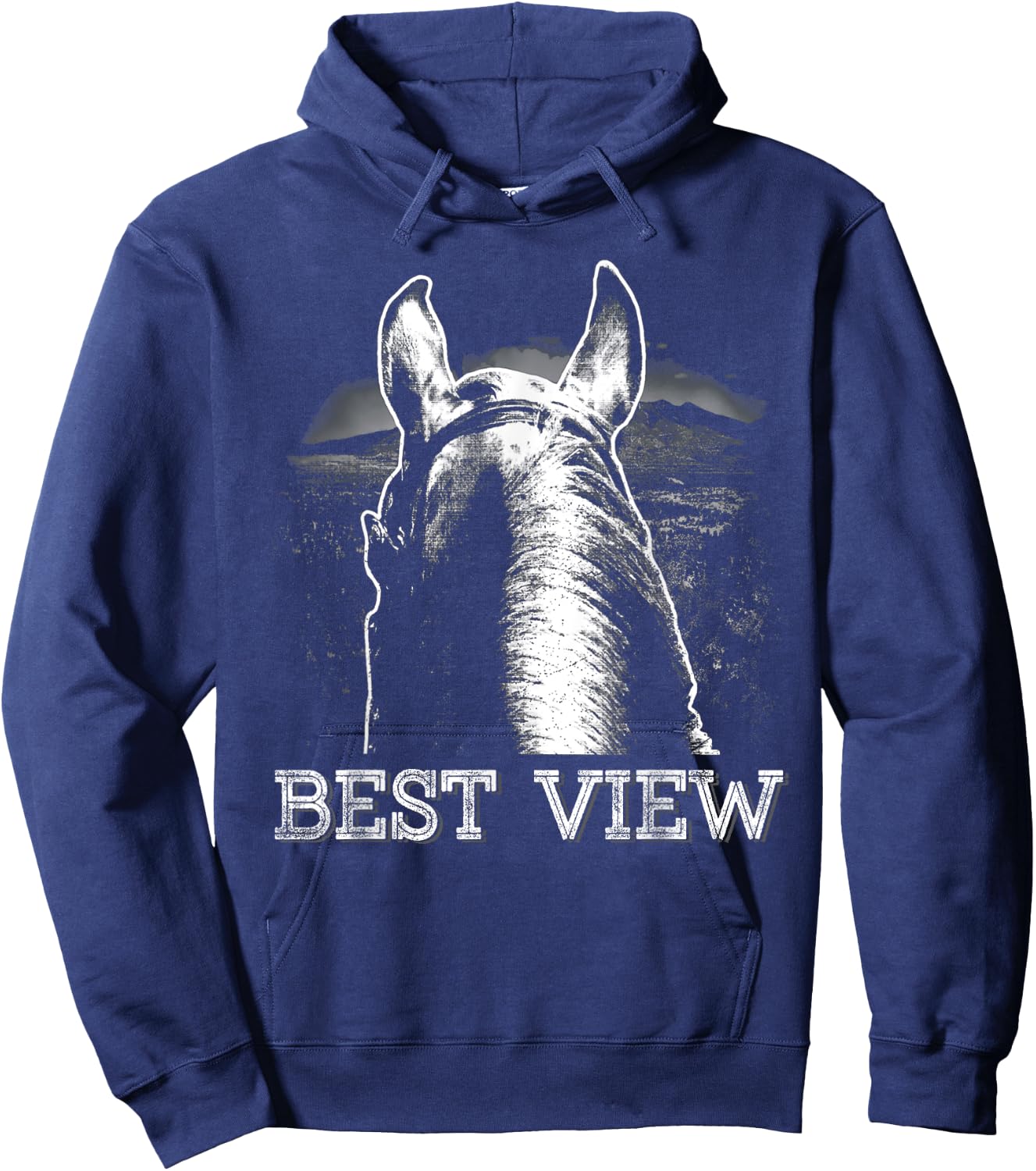 Best views horse riding Hoodie - Hoodie | Navy