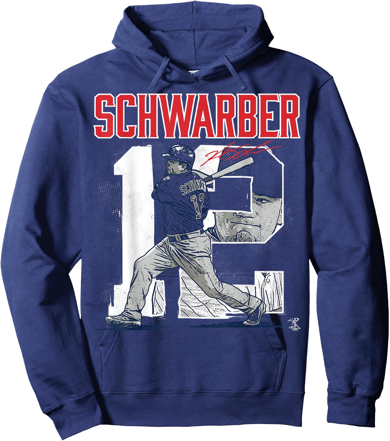 Kyle Schwarber Player Number - Apparel Hoodie - Hoodie | Navy
