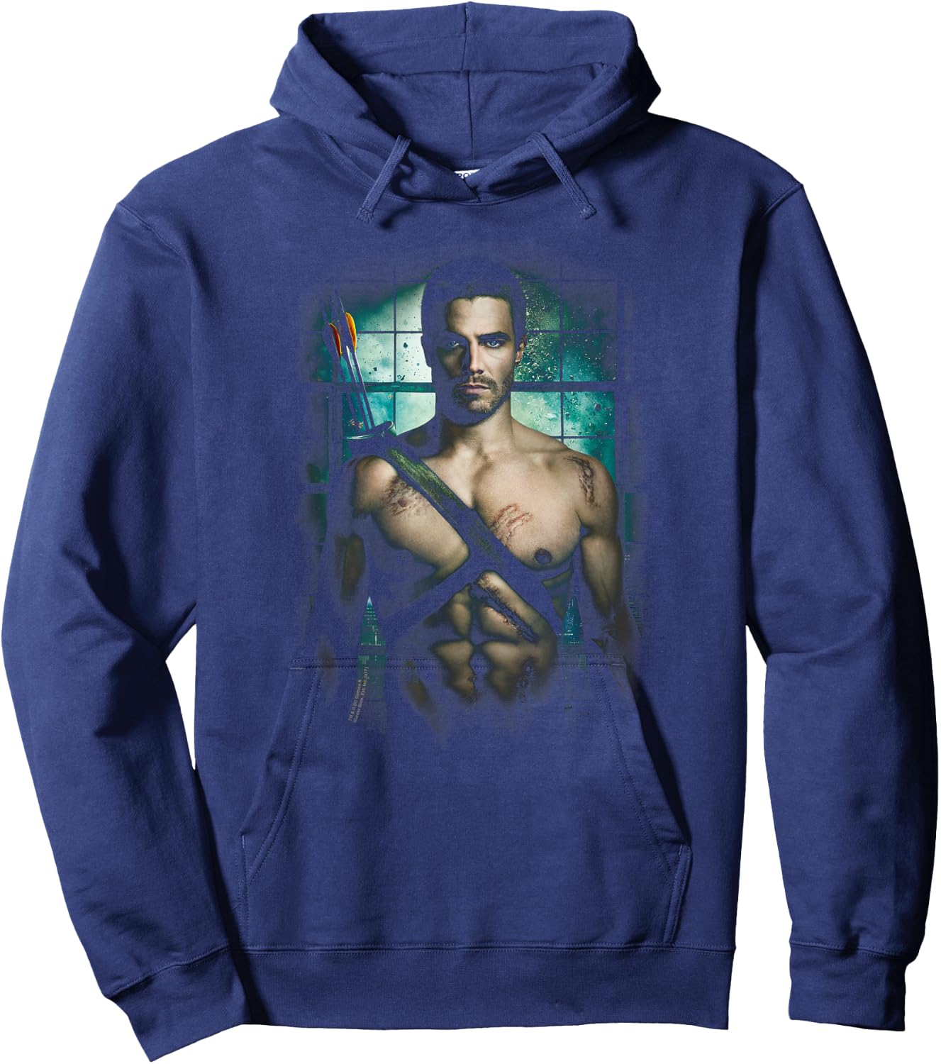 Arrow TV Series Shirtless Hoodie - Hoodie | Navy