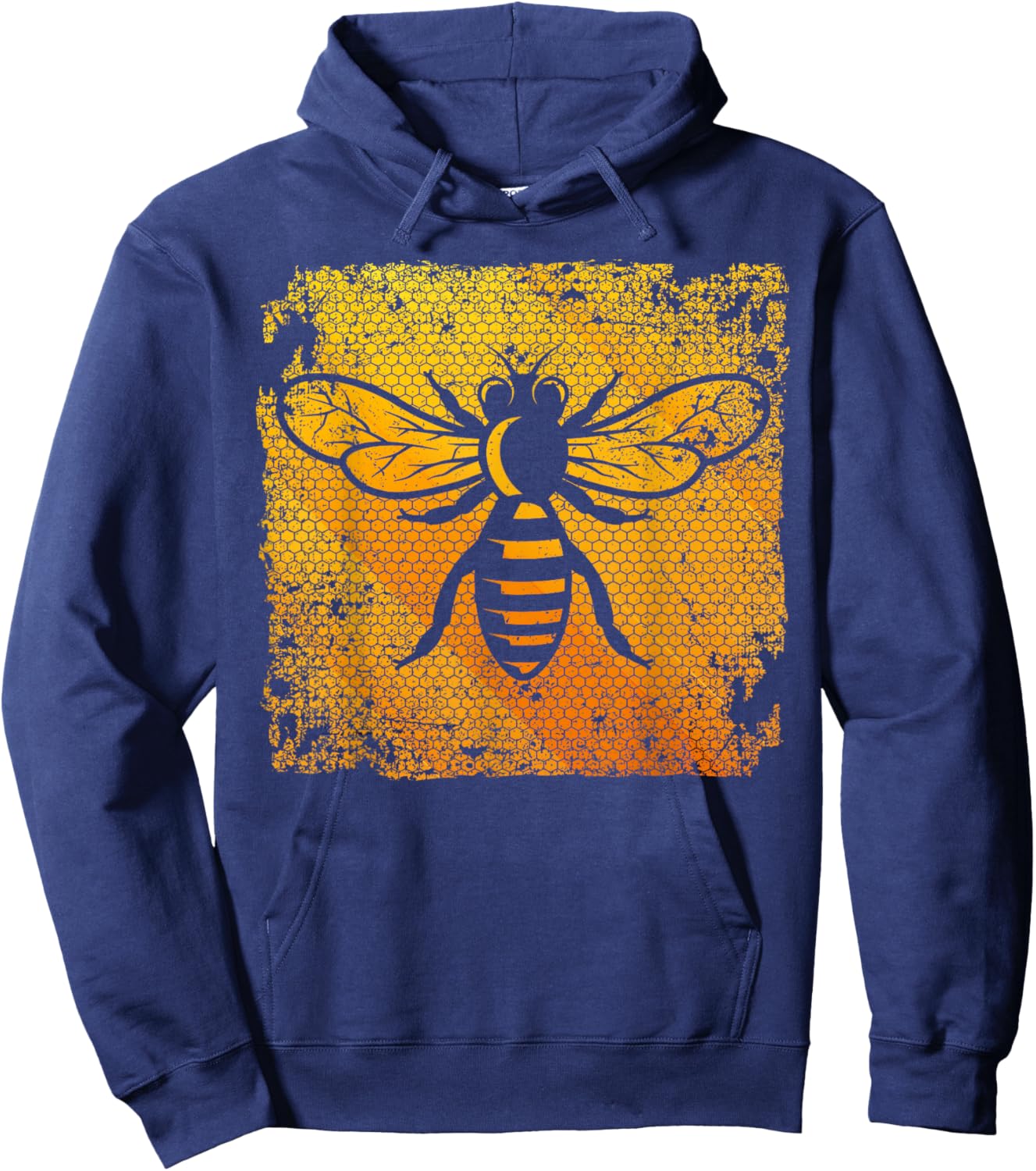 Funny Vintage Bee Designs Women Beekeeping Honey Bee Hoodie - Hoodie | Navy
