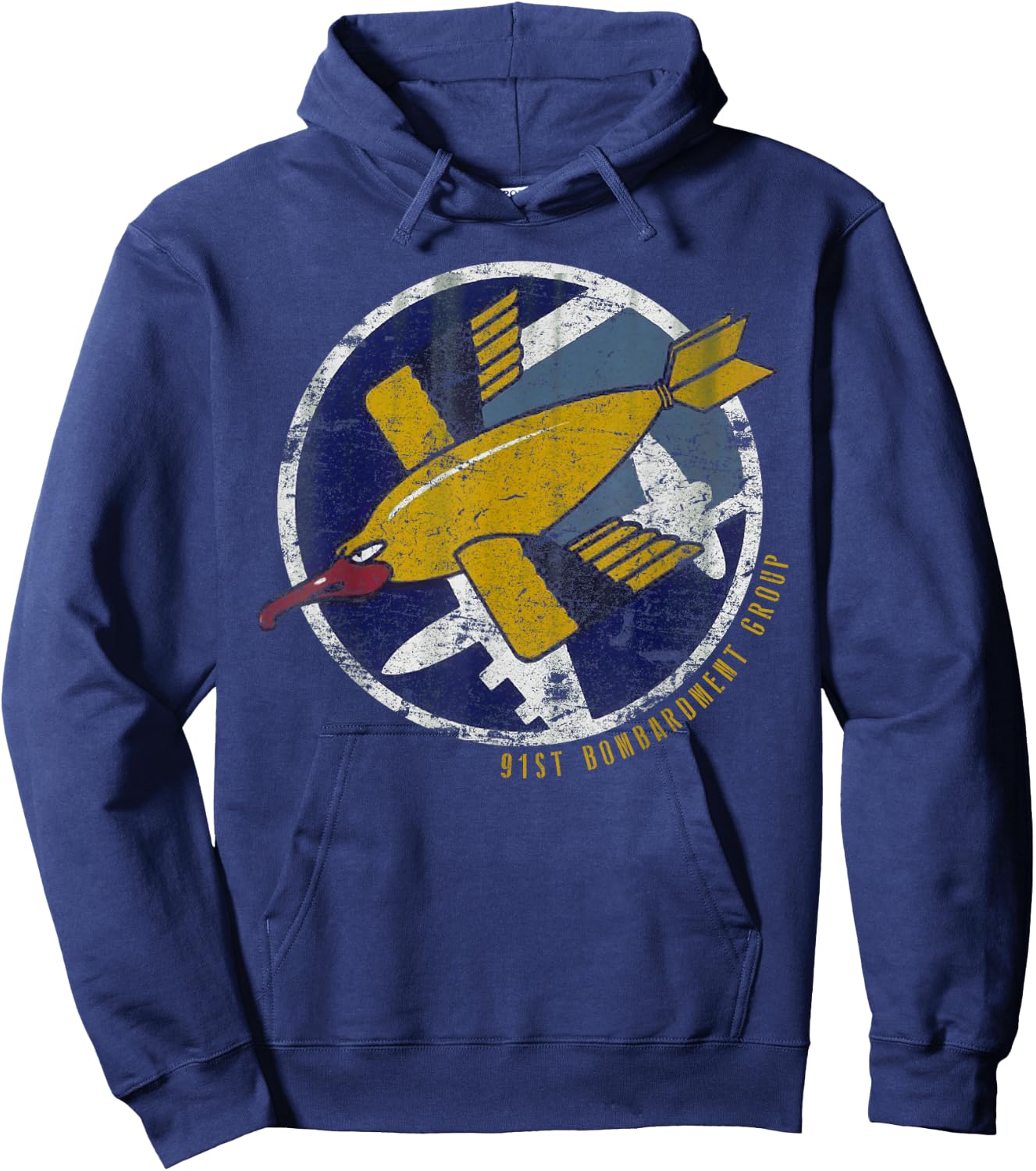 91st Bombardment Group WWII Vintage Patch Insignia Hoodie - Hoodie | Navy