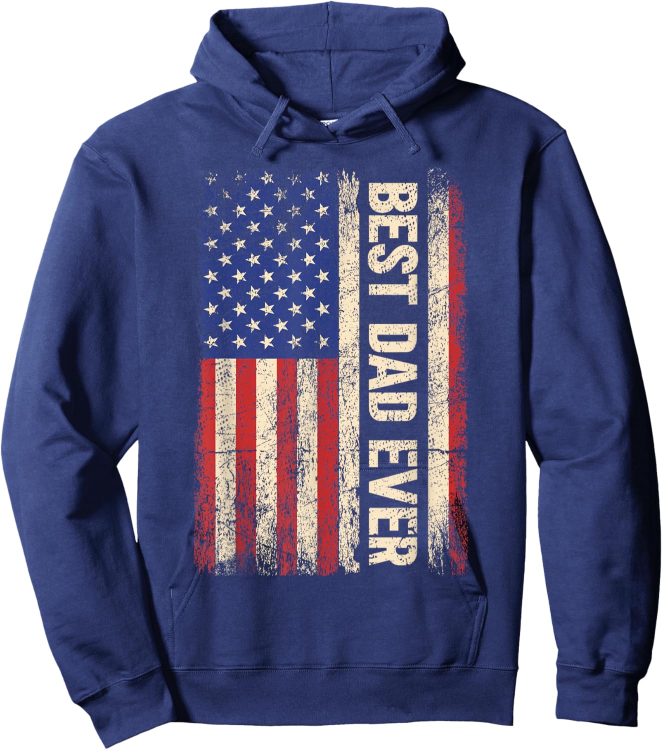 Best Dad Ever US American Flag Gifts For Father's Day Men Hoodie - Hoodie | Navy