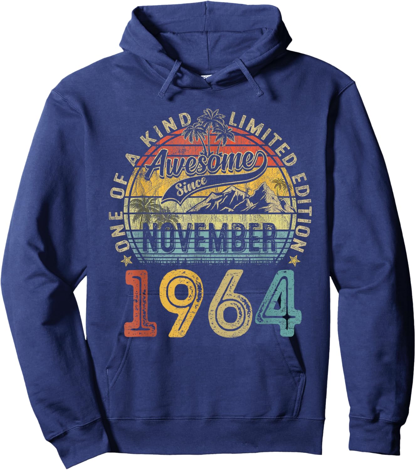 Vintage November 1964 60 Years Old 60th Birthday Gifts Women Hoodie - Hoodie | Navy