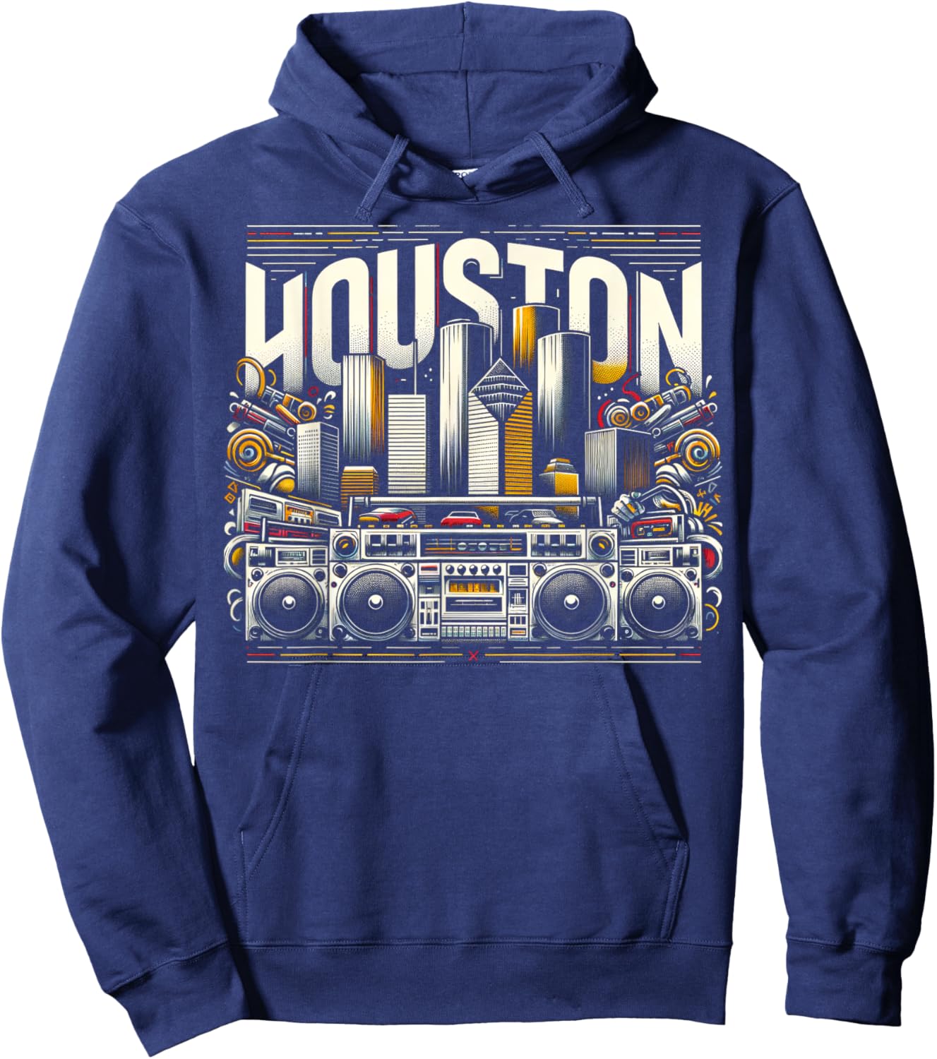 Houston Shirt | Cool | Men Women S - 6XL Hoodie - Hoodie | Navy