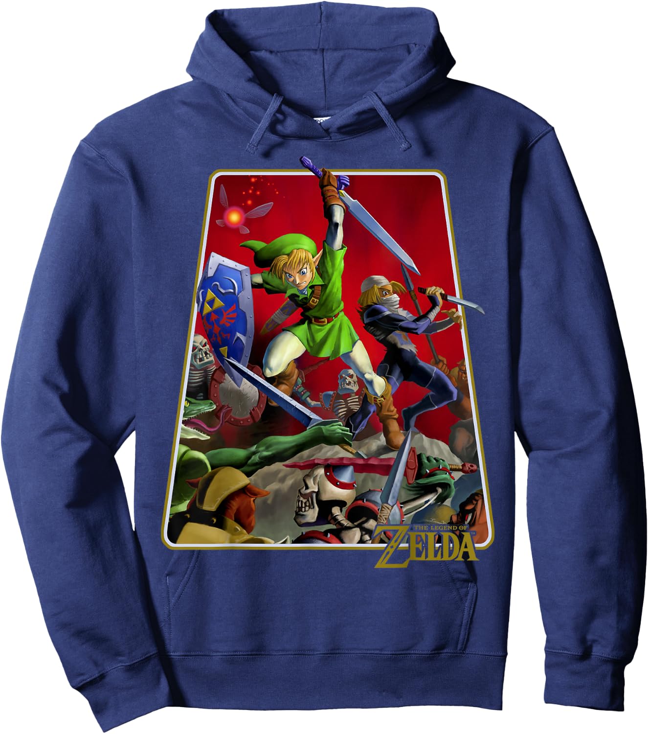 The Legend of Zelda Link Battle Shot Hoodie - Hoodie | Navy