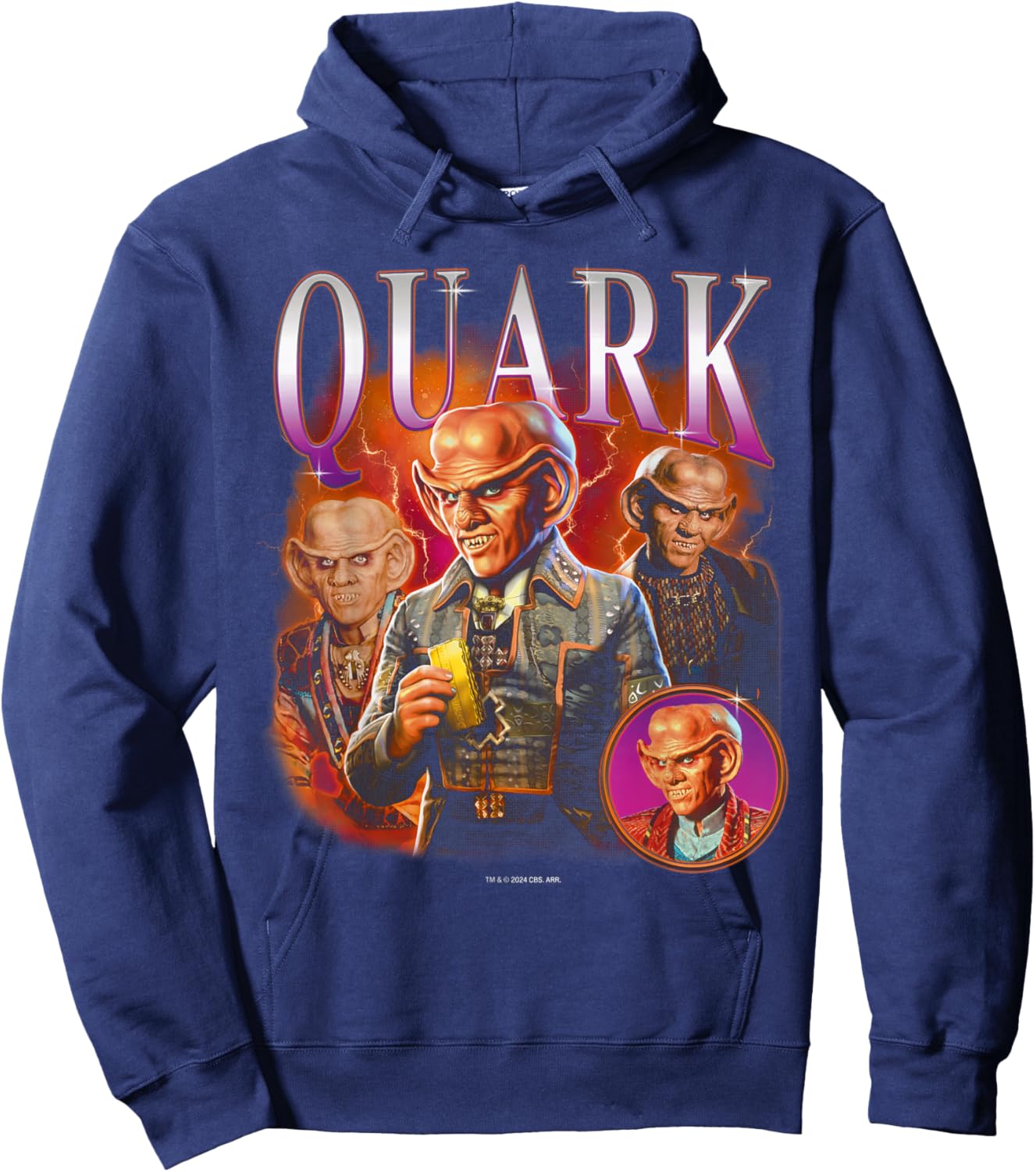 Star Trek : Deep Space Nine Quark Heartthrob , Black, S Hoodie - Hoodie | Navy