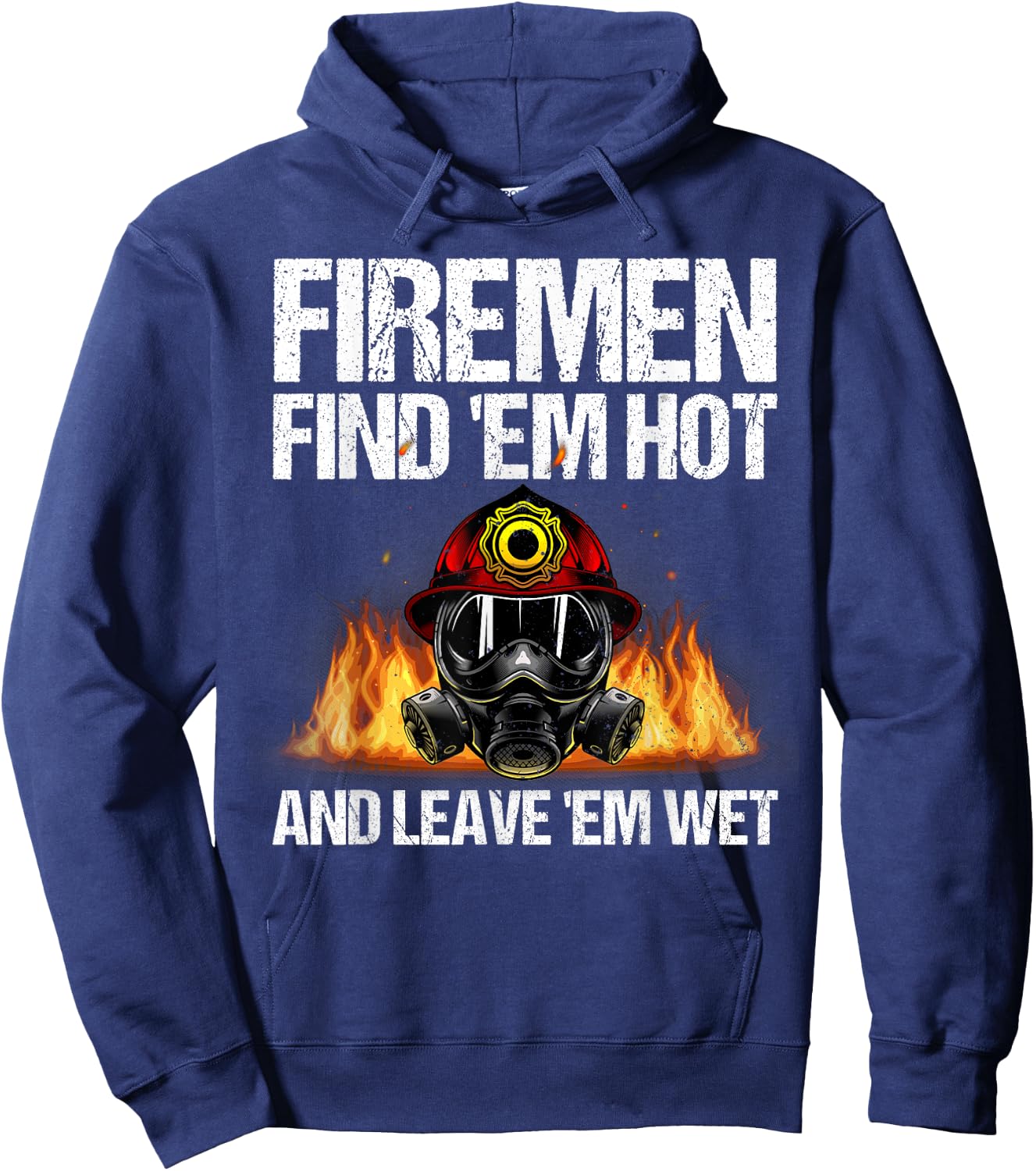 Funny Firefighter Design Boys Firefighting Fireman Hoodie - Hoodie | Navy