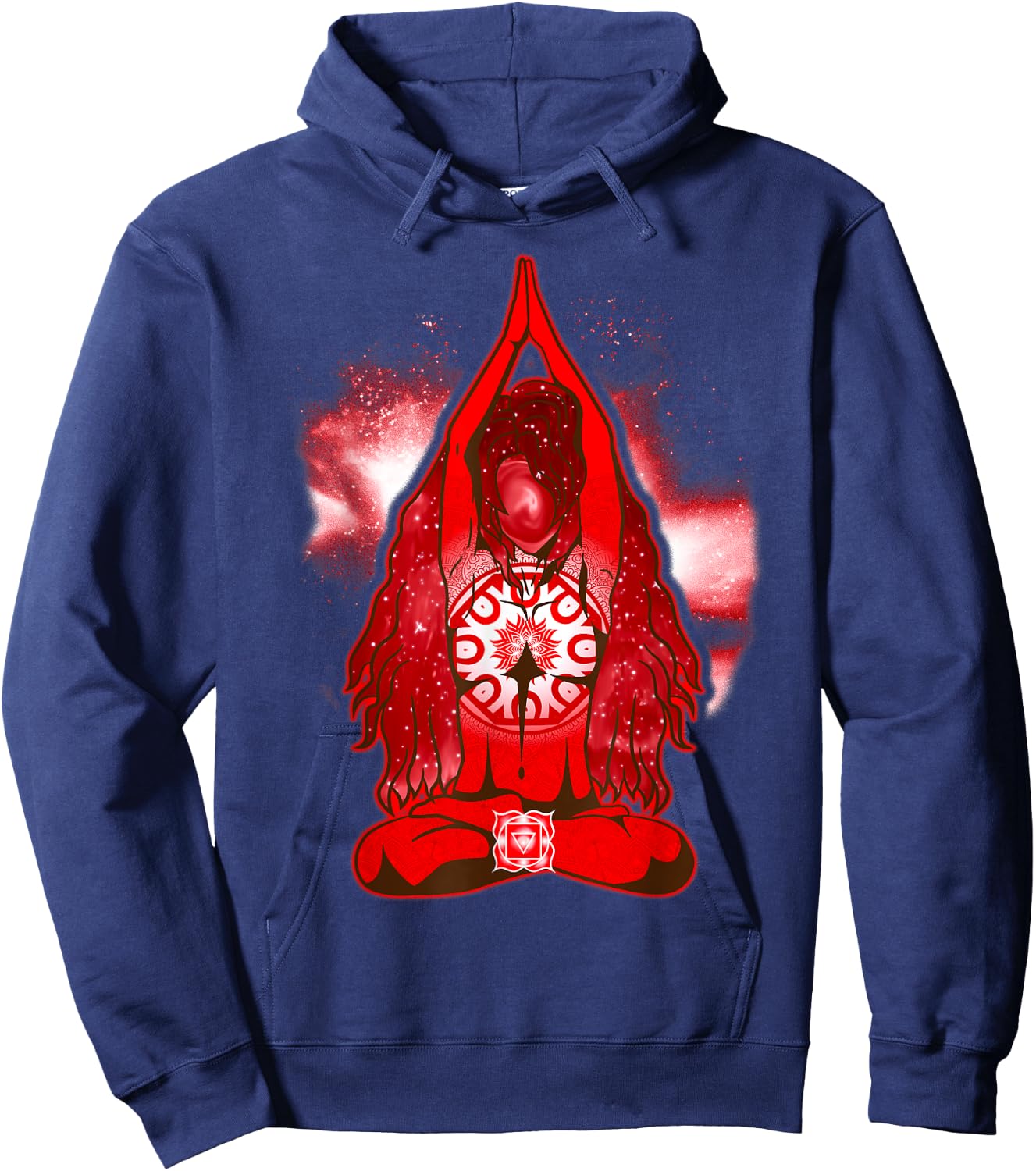 Root Chakras Shirt Yoga T Shirt Root Chakras Shirt Hoodie - Hoodie | Navy