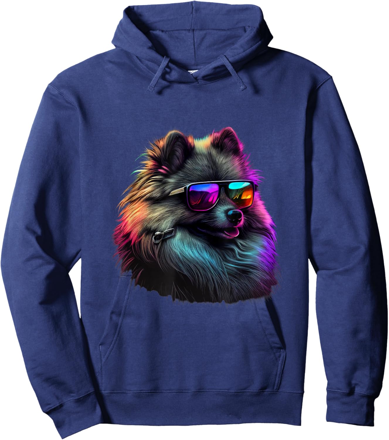 Abstract Keeshond Dog Lovers Keeshond Dogs Keeshonds Hoodie - Hoodie | Navy