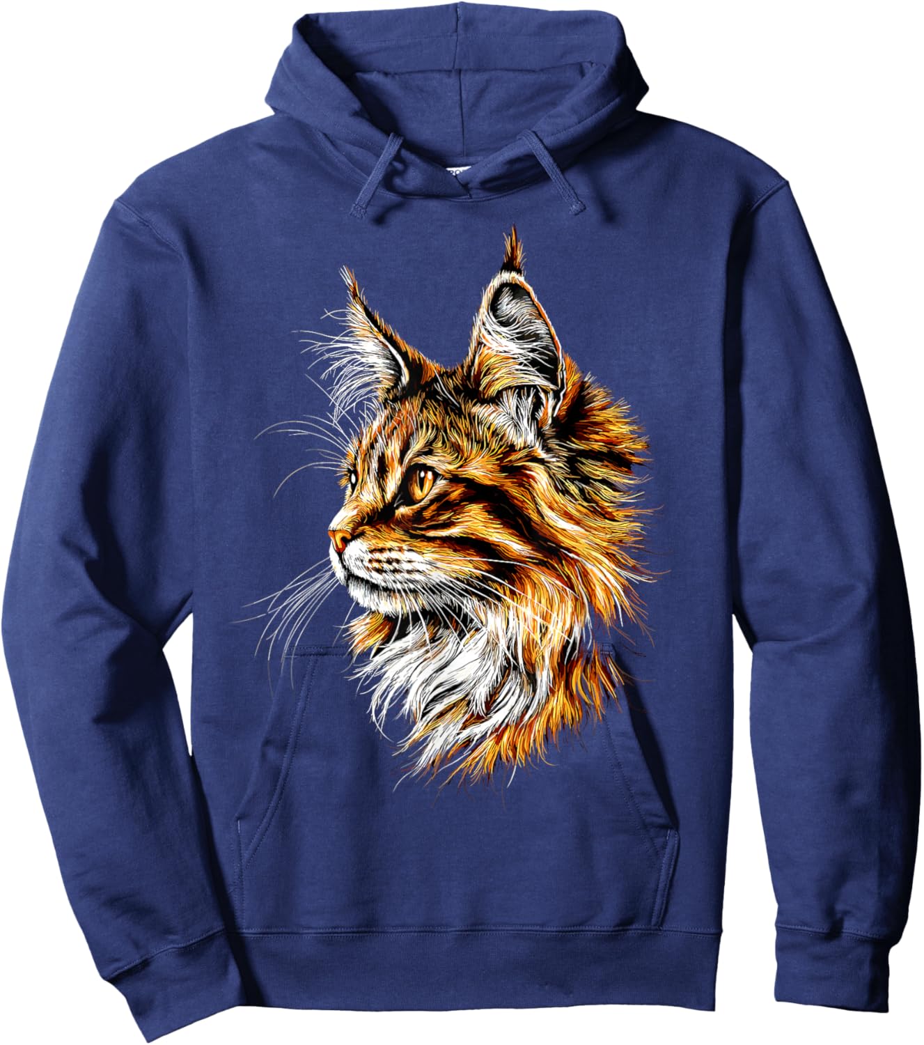 Maine Coon Katze Cat Katzenliebhaber Süße Maine-Coon Katzen Hoodie - Hoodie | Navy