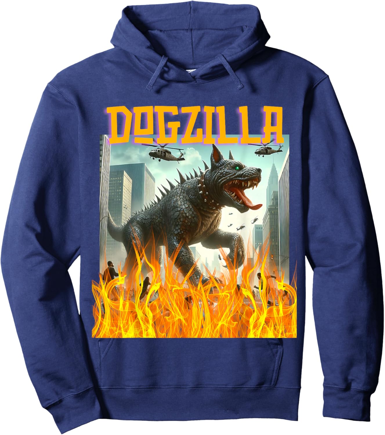 Dogs Dogzilla Movie Hoodie - Hoodie | Navy