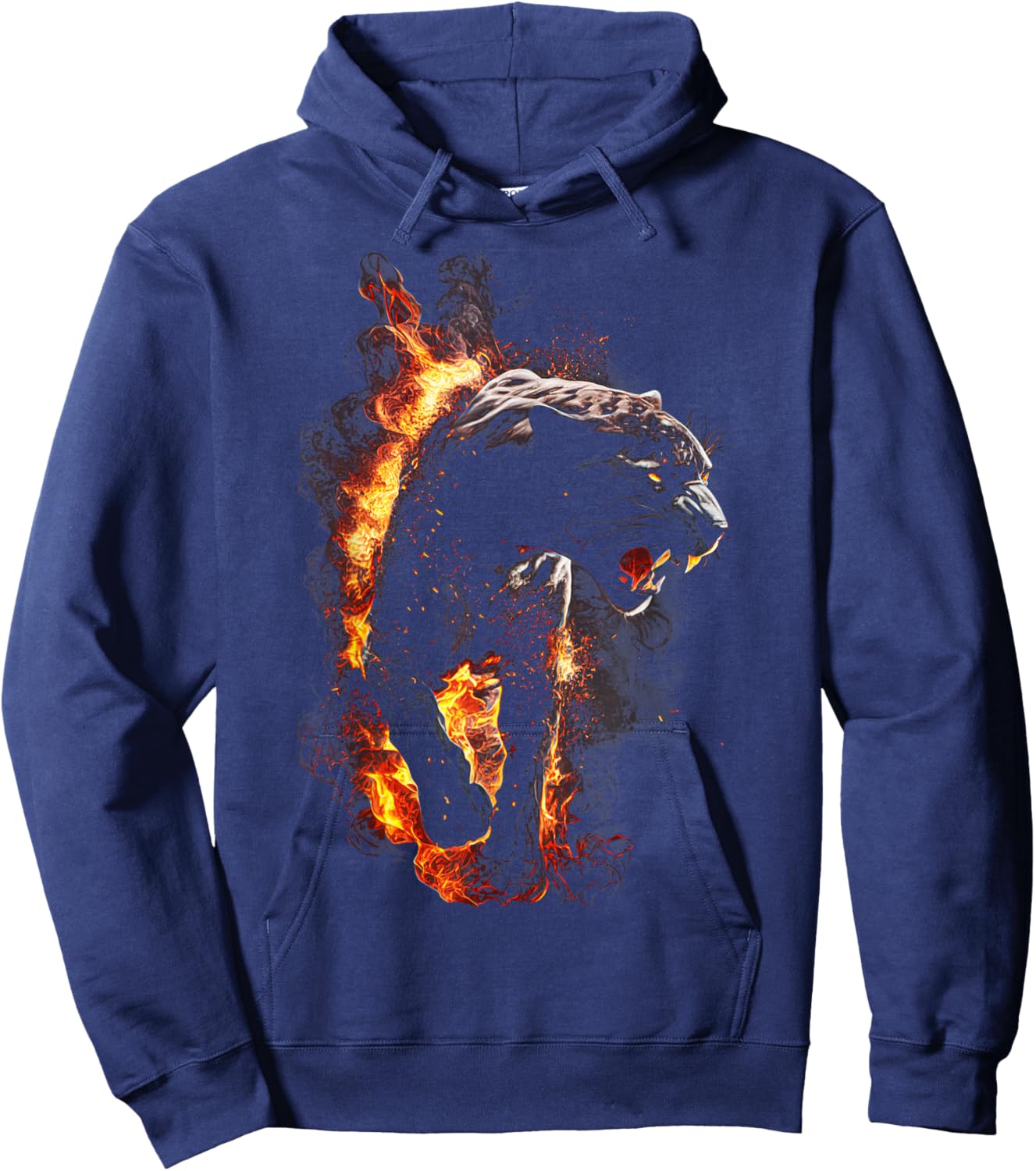 Panther Lover animal Big Cat Panther Animal black Hoodie - Hoodie | Navy