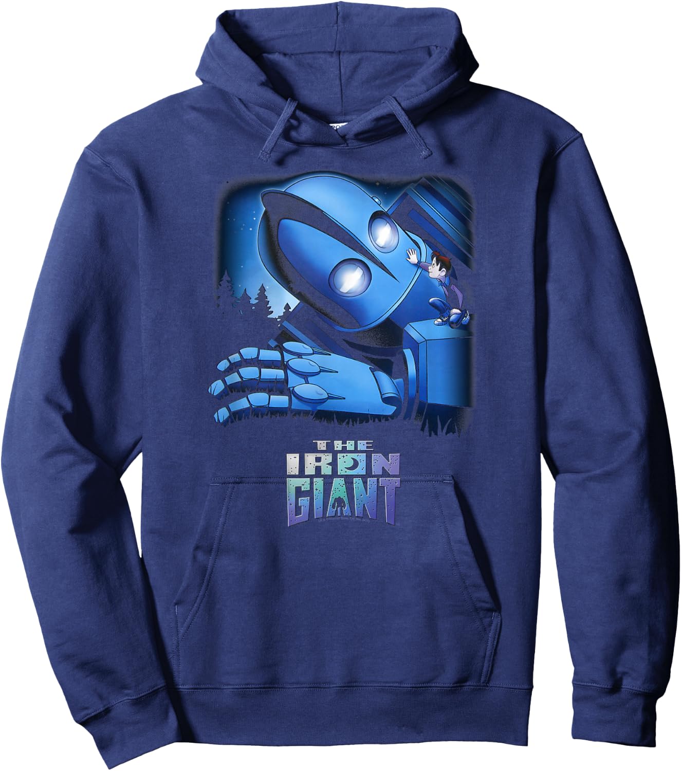 The Iron Giant and Hogarth Hoodie - Hoodie | Navy