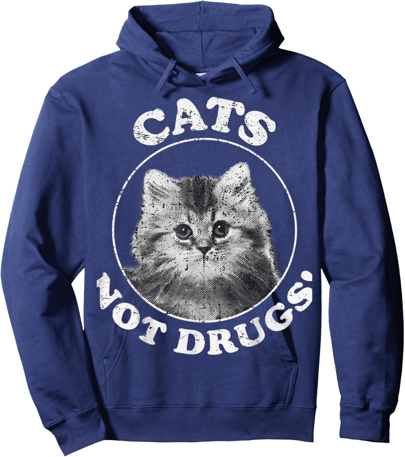 Cats not Drugs Hoodie - Hoodie | Navy