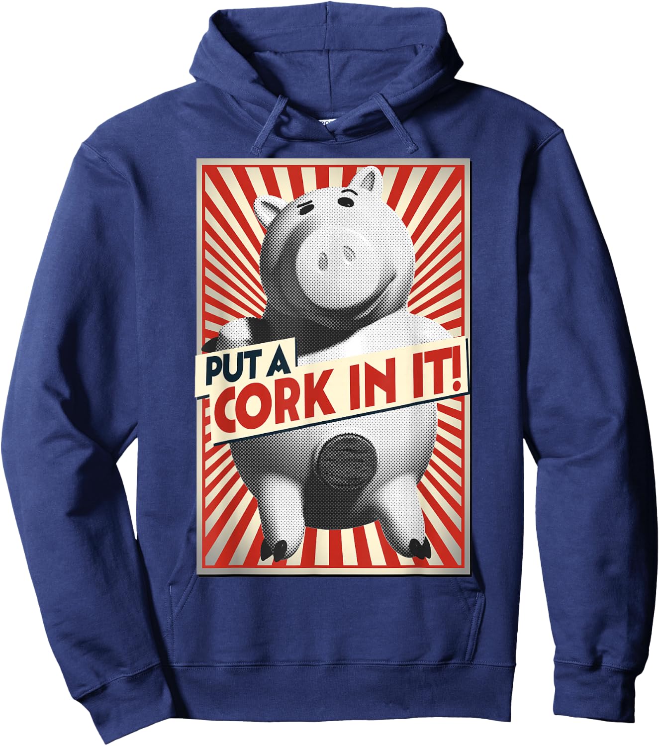 Disney Pixar Toy Story Hamm Piggy Bank Put A Cork in It Hoodie - Hoodie | Navy