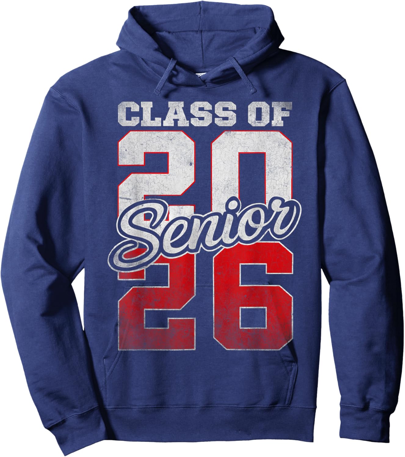 Senior Class of 2026 Graduation Back To School Senior 26 Hoodie - Hoodie | Navy