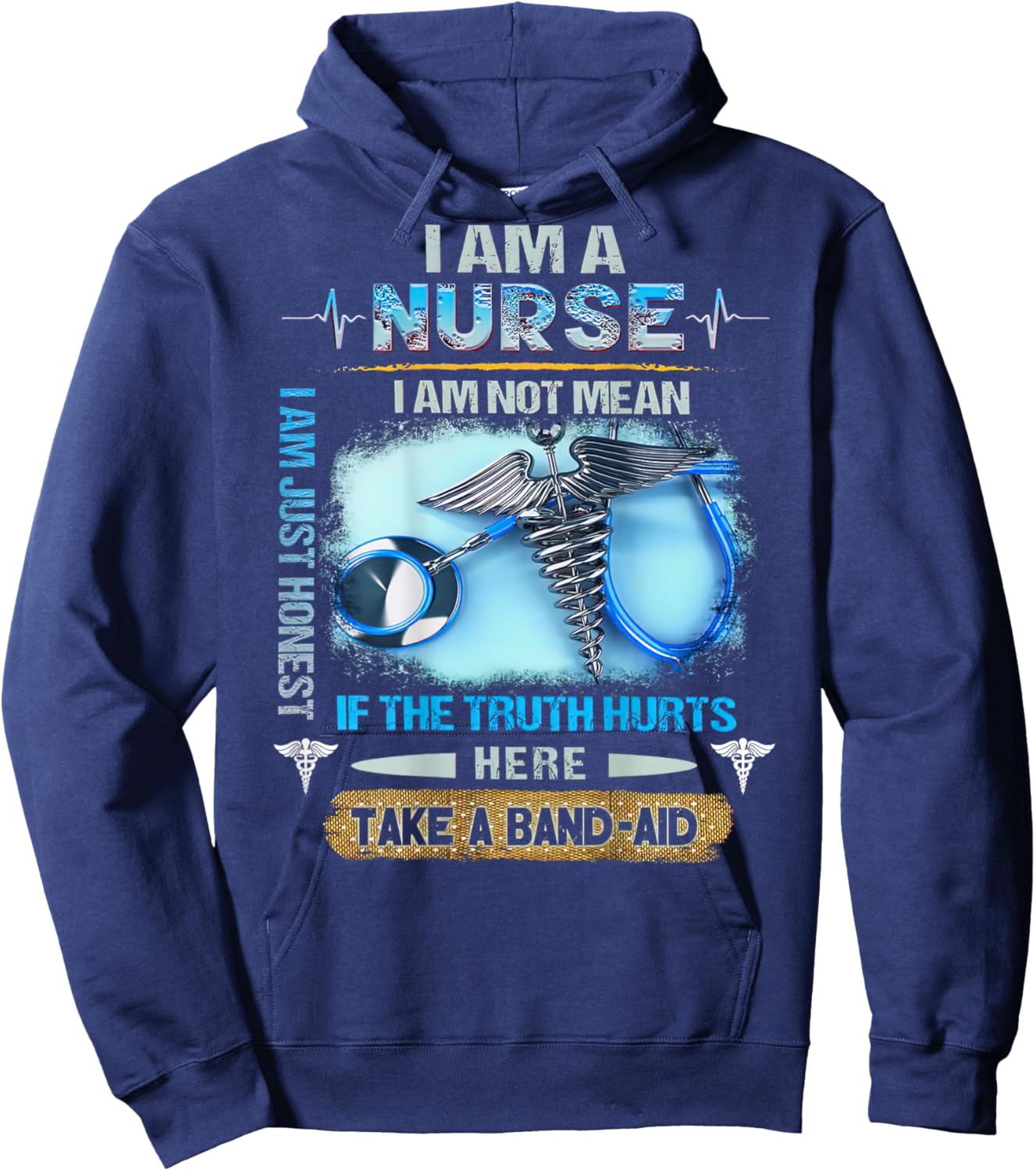 I Am A Nurse I Am Not Mean I Am Just Honest For Nurse Hoodie - Hoodie | Navy