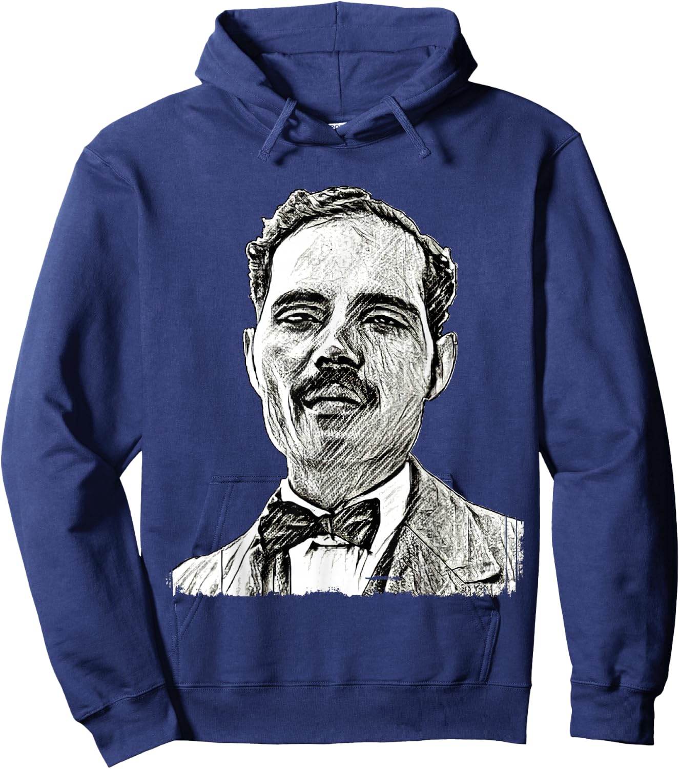 Pedro Albizu Campos Puerto Rico History Resiste Sketch Hoodie - Hoodie | Navy