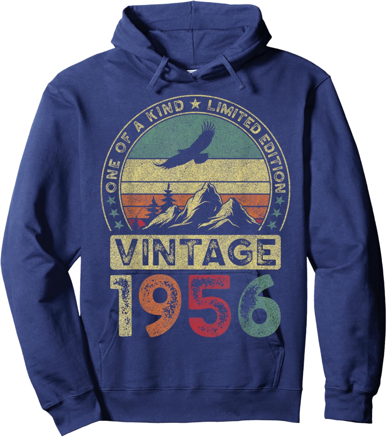 Vintage 1956, Limitierte Auflage, 70. Geburtstag, 70 Jahre Hoodie - Hoodie | Navy